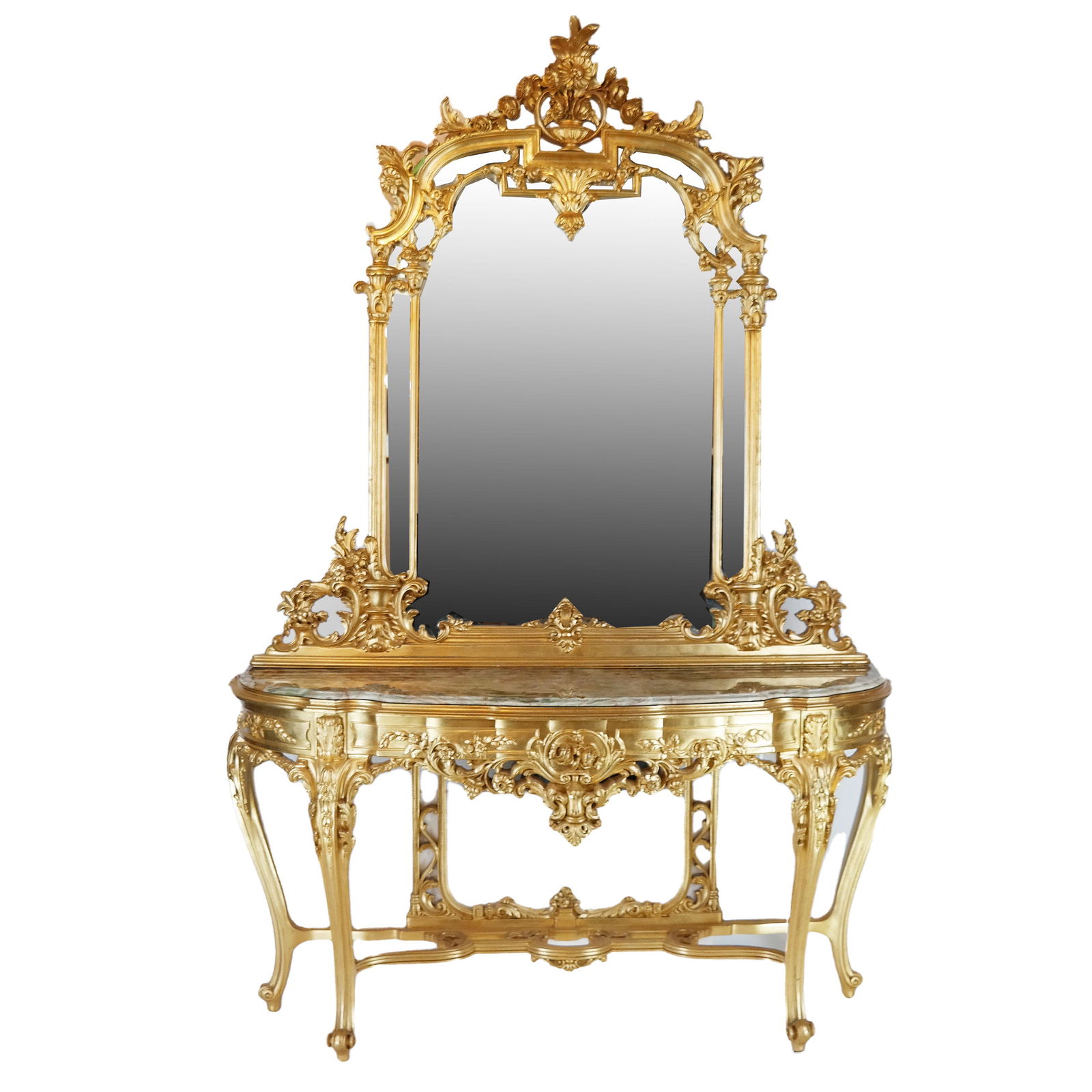 Monumental Louis XV-Style Console & Mirror (1 of 10)