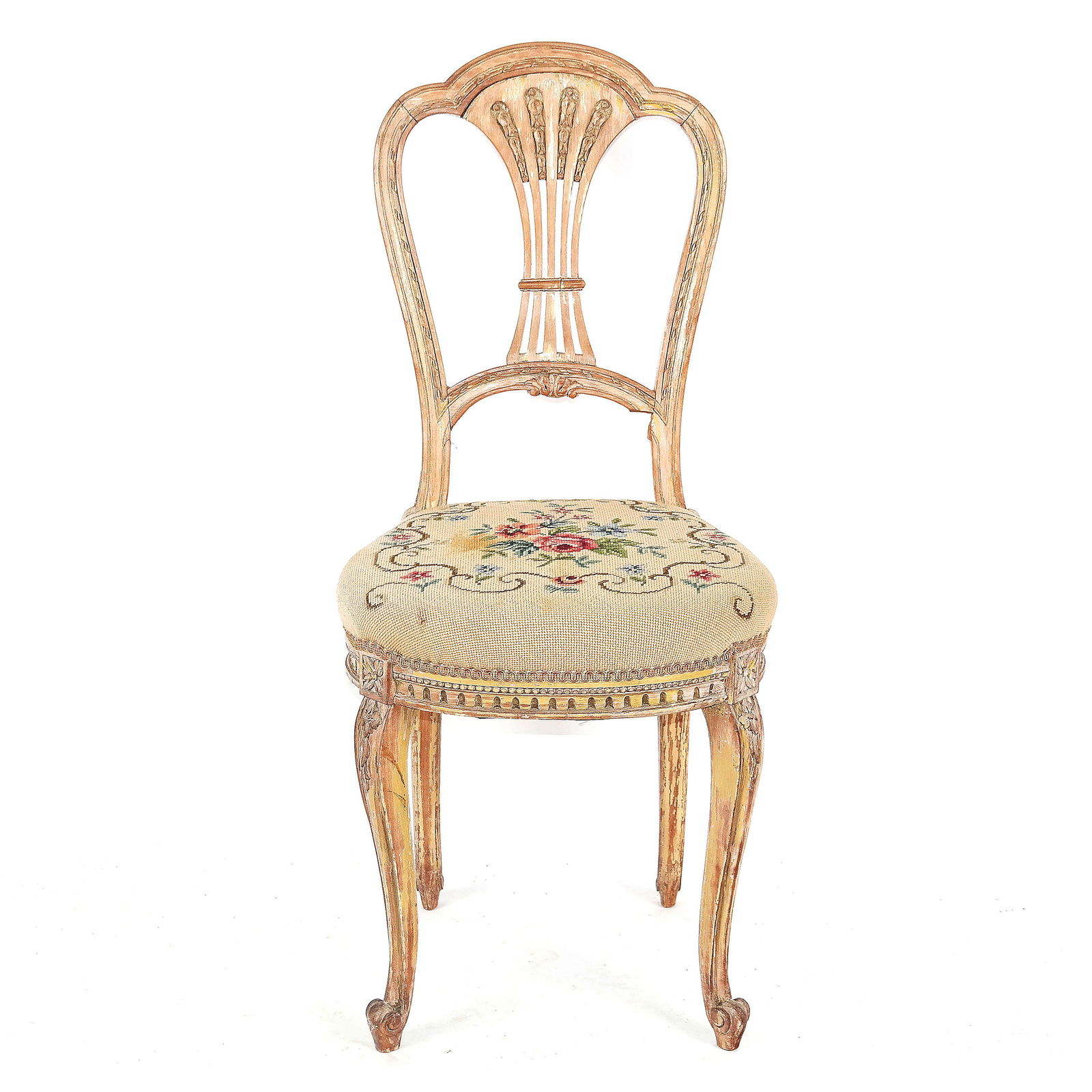 Painted Needlepoint Side Chair (1 of 11)