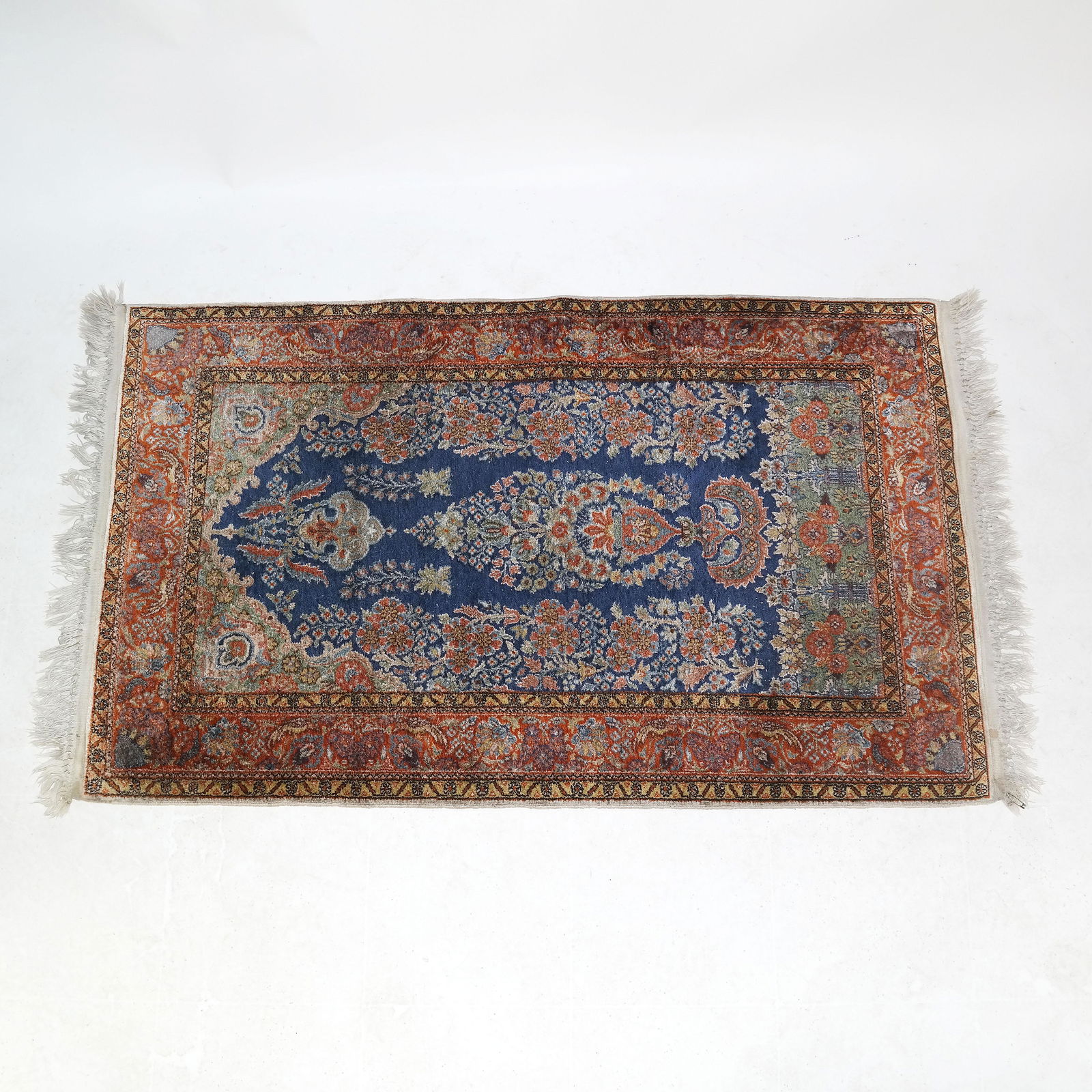 Small Kashmir Indian Silk Rug (1 of 12)
