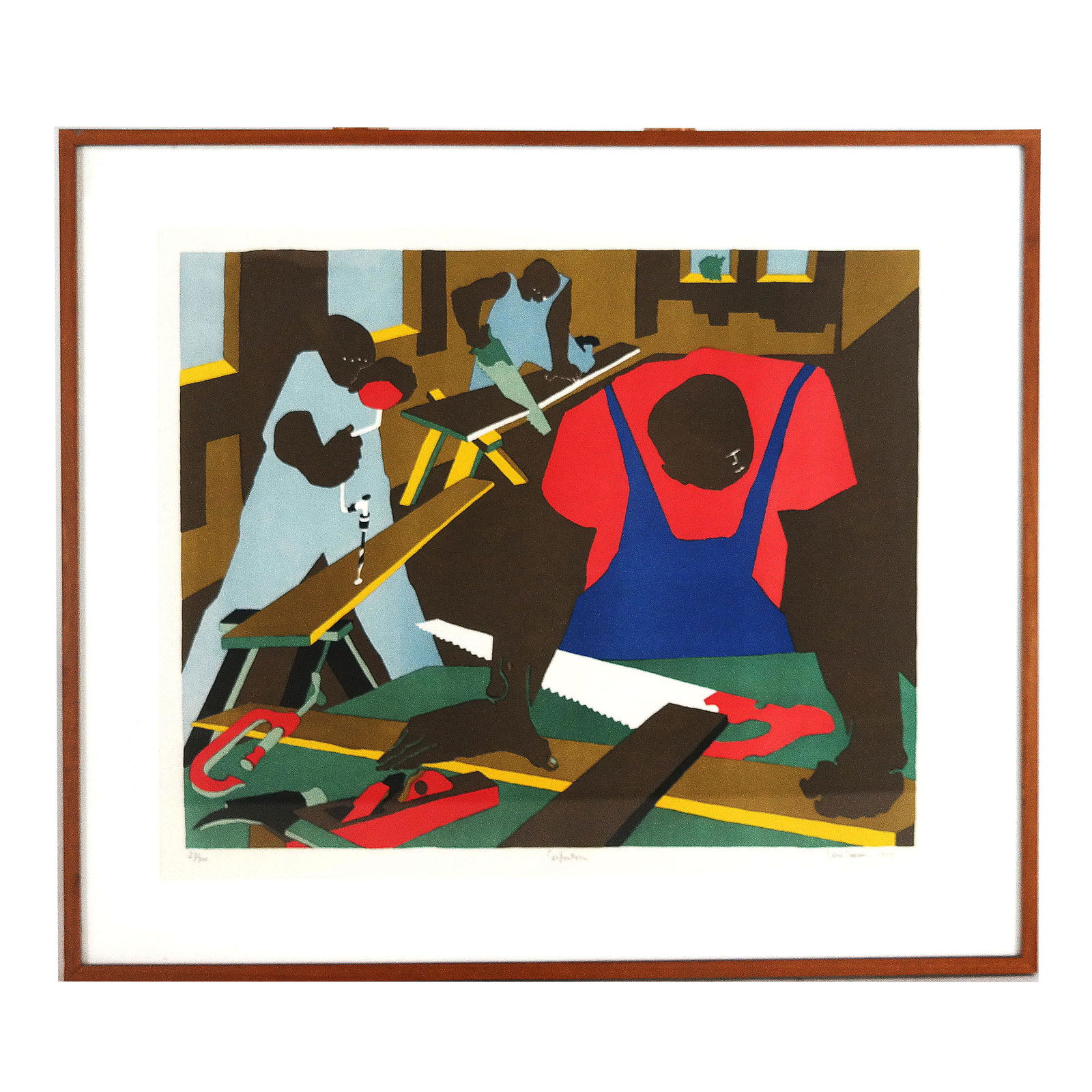 Jacob LAWRENCE: "Carpenters" - Lithograph (1 of 13)