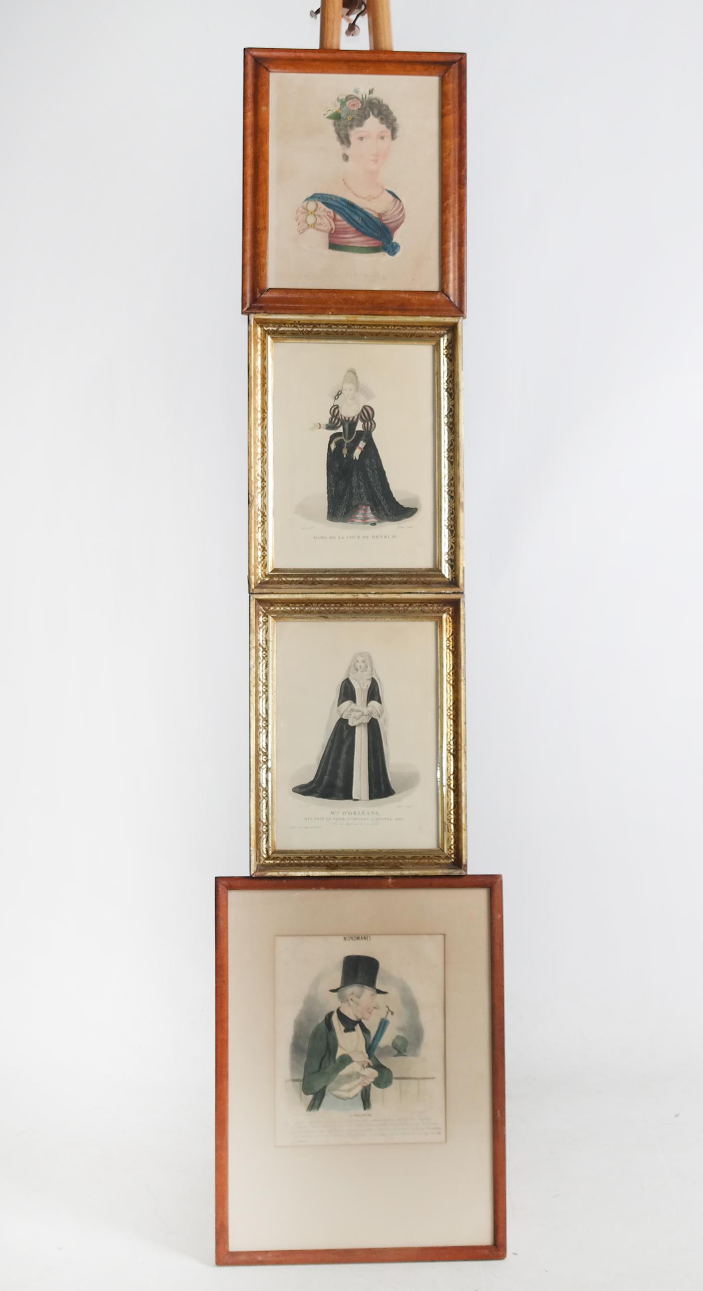 Four Antique French Folio Plates (1 of 16)