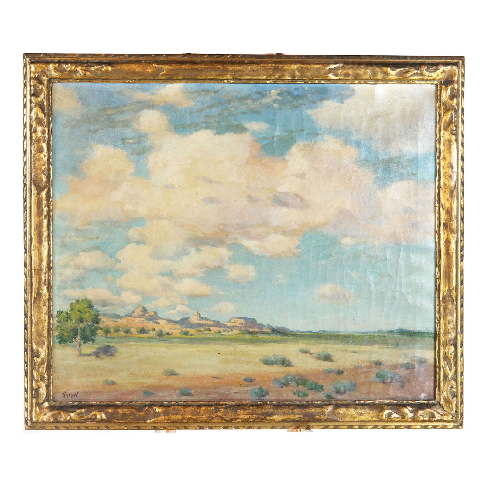 A.L. GROLL: Navajo Church - Oil Painting (1 of 12)