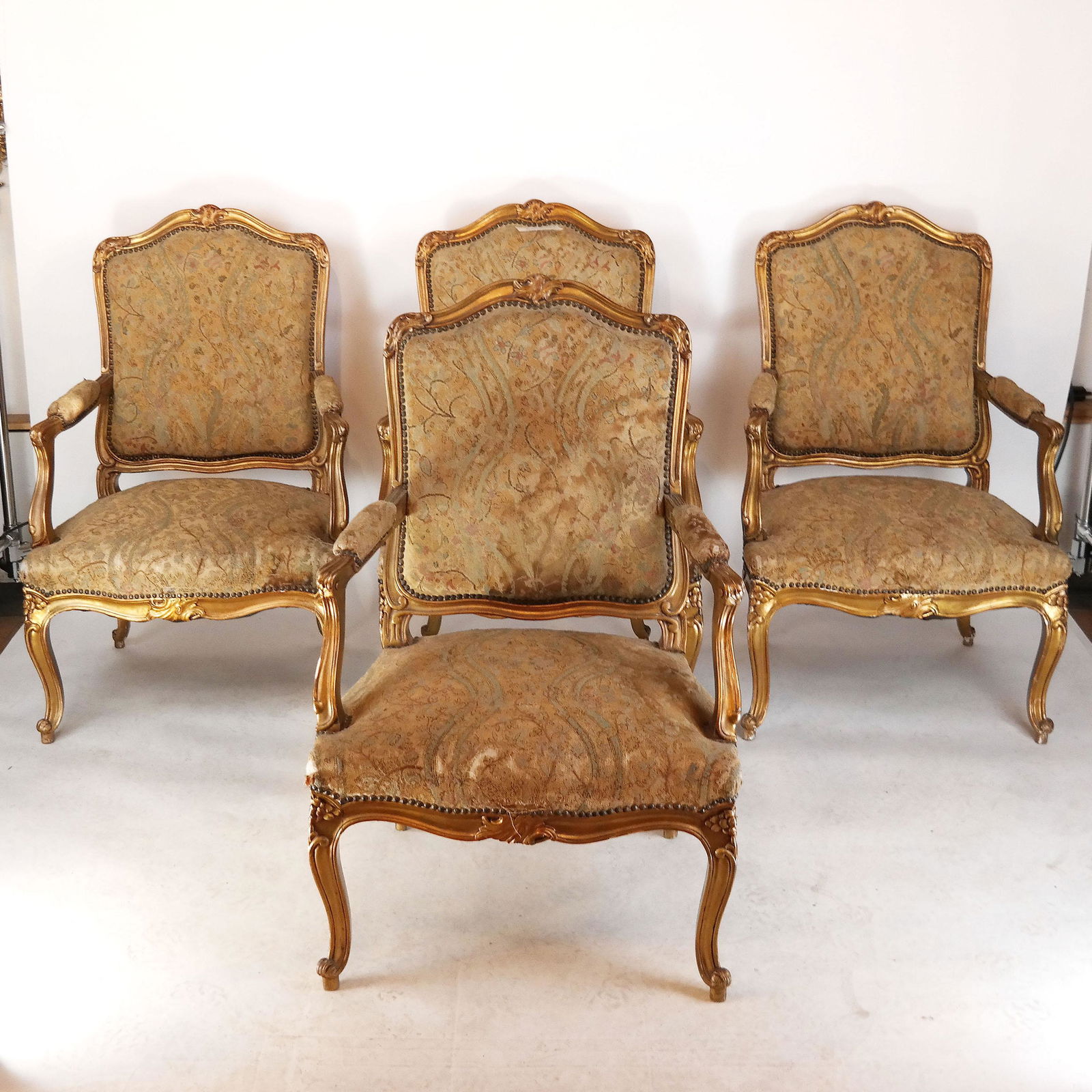 Set of Four French Arm Chairs (1 of 11)