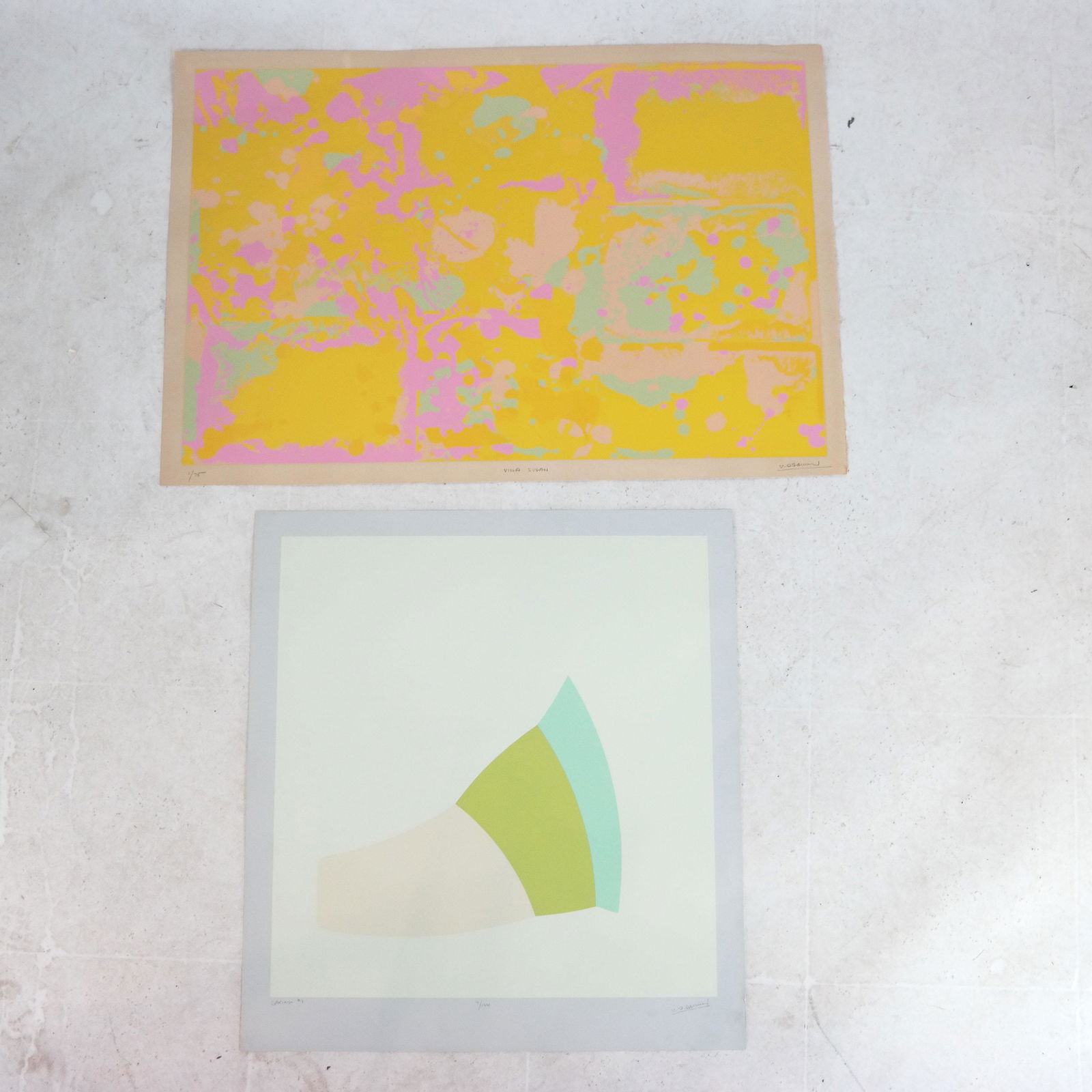 Walter Darby BANNARD: Two Silkscreen Prints (1 of 12)