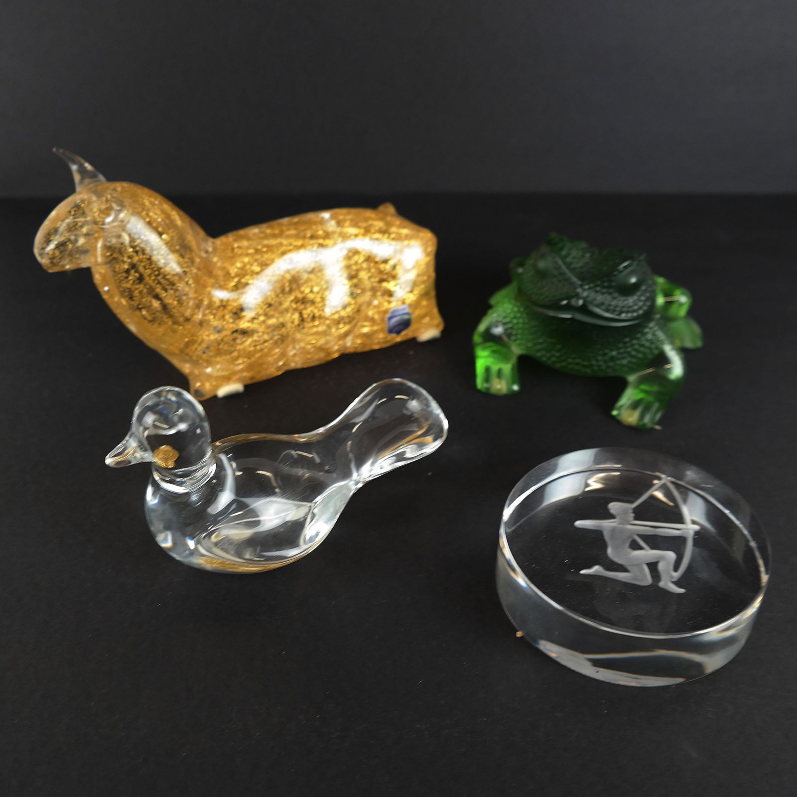 Four Crystal Table Sclptures (1 of 16)