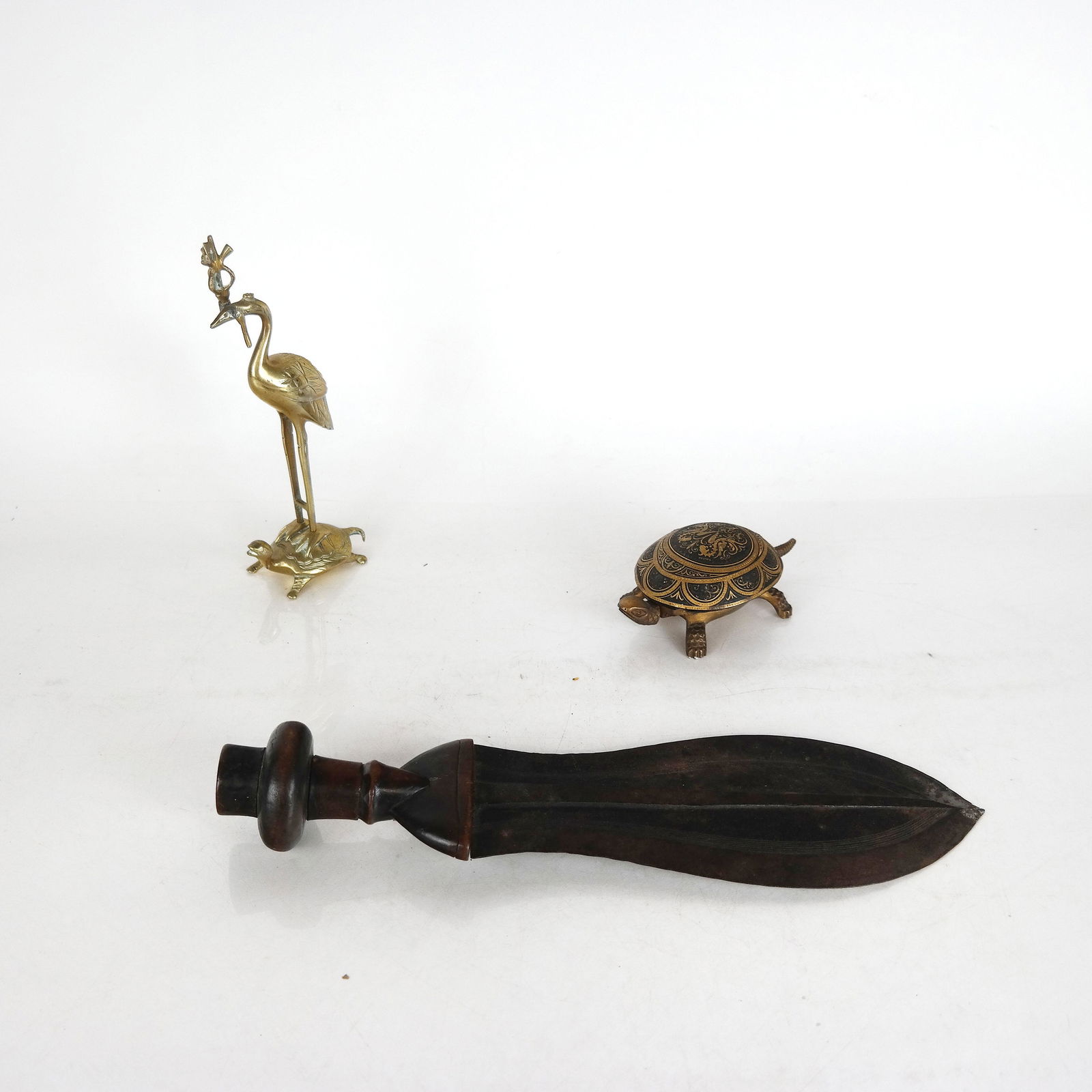 African Dagger, & Two Bronze Objects (1 of 11)