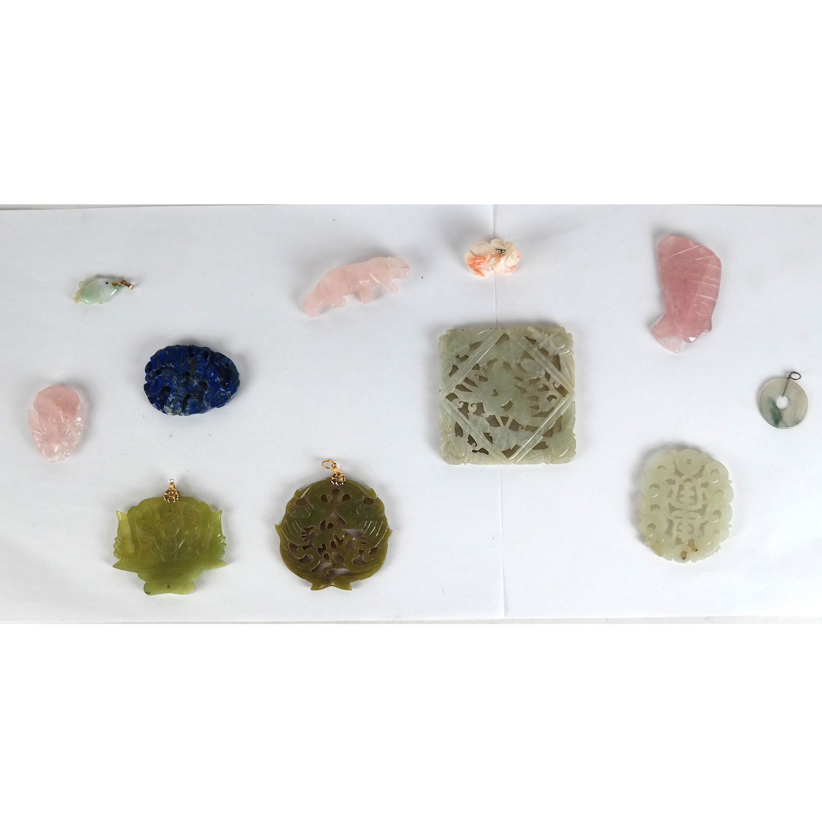 Eleven Asian Hard Stone Carvings (1 of 19)