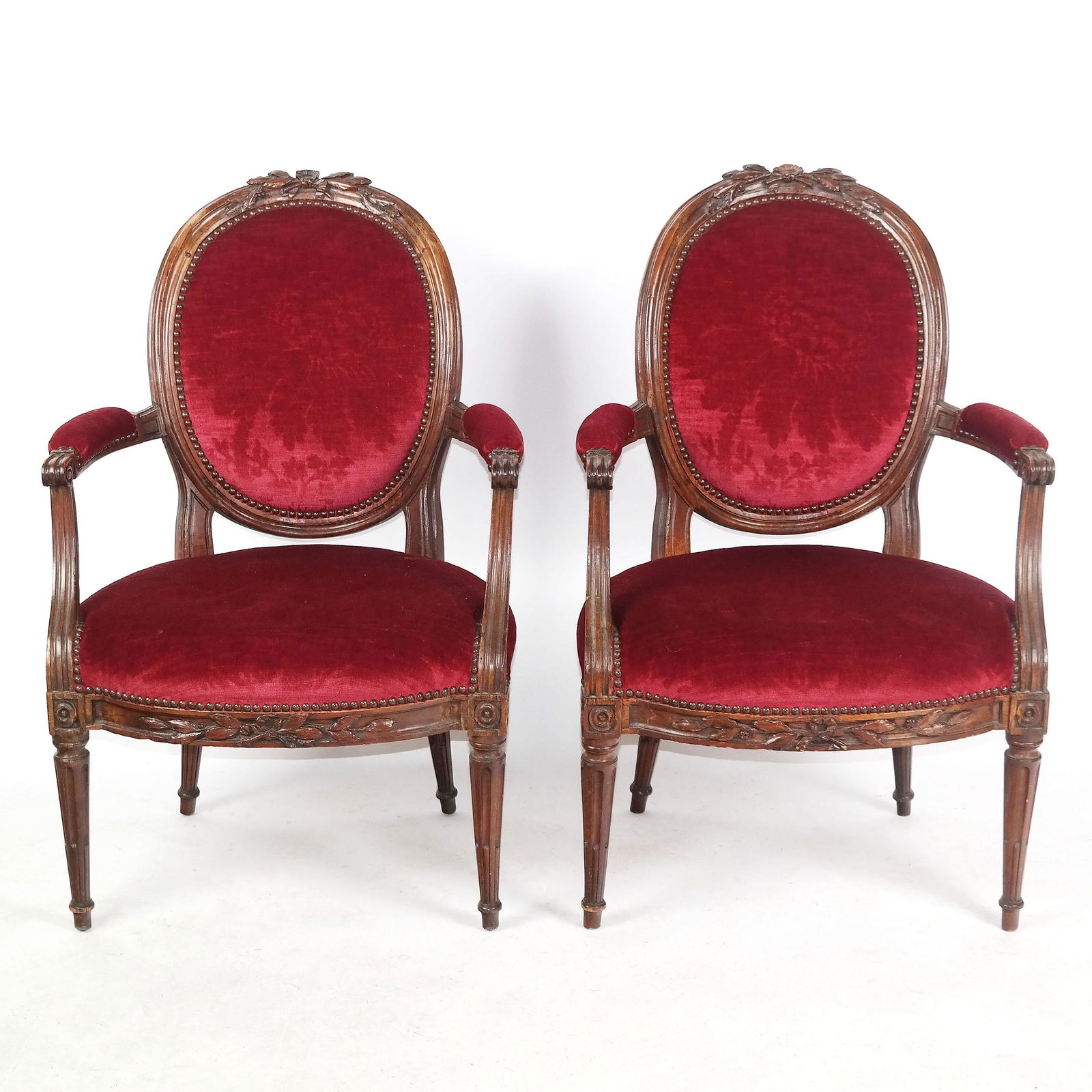 Pair of Louis XVI Style Armchairs (1 of 12)