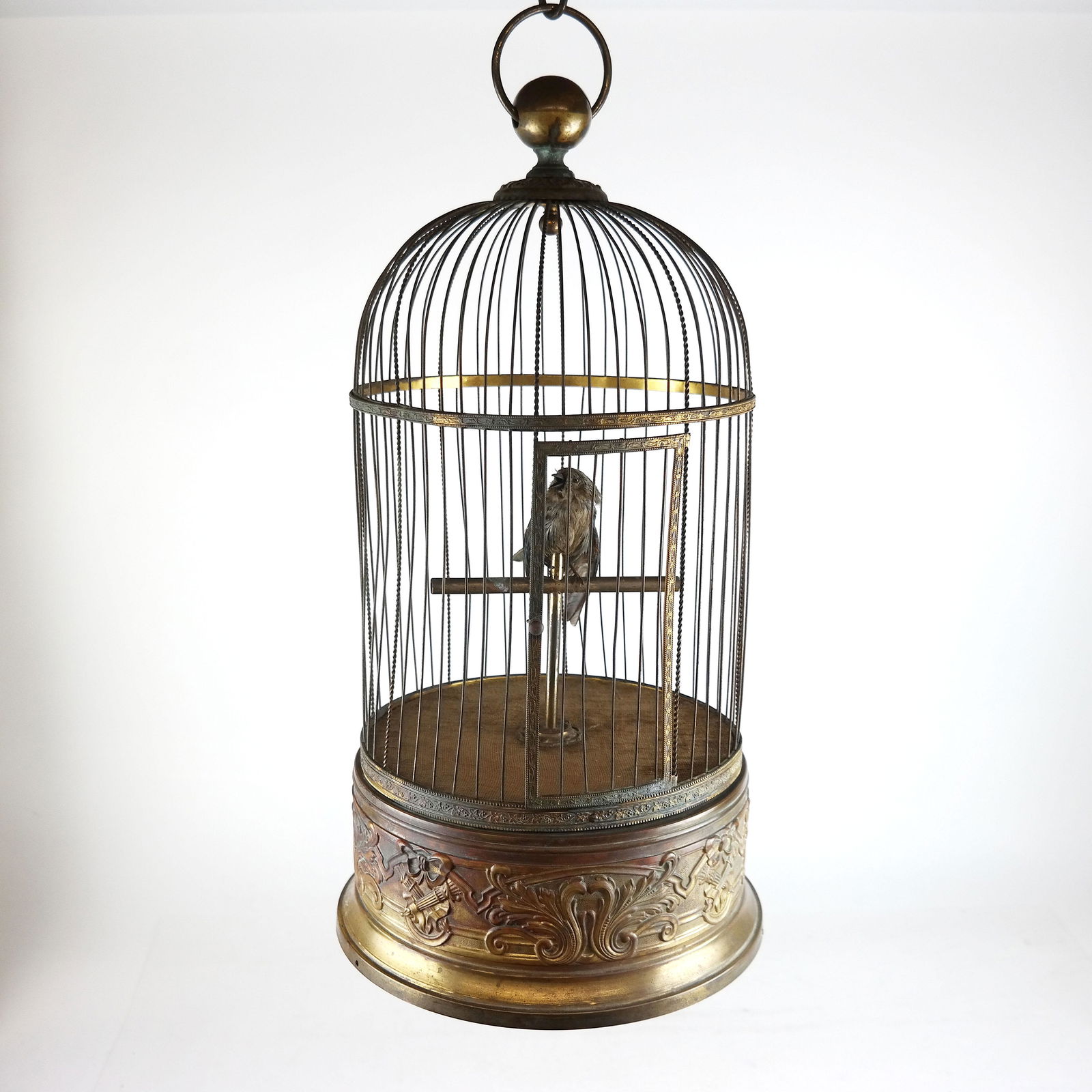 Antique French Singing Bird in Cage (1 of 12)
