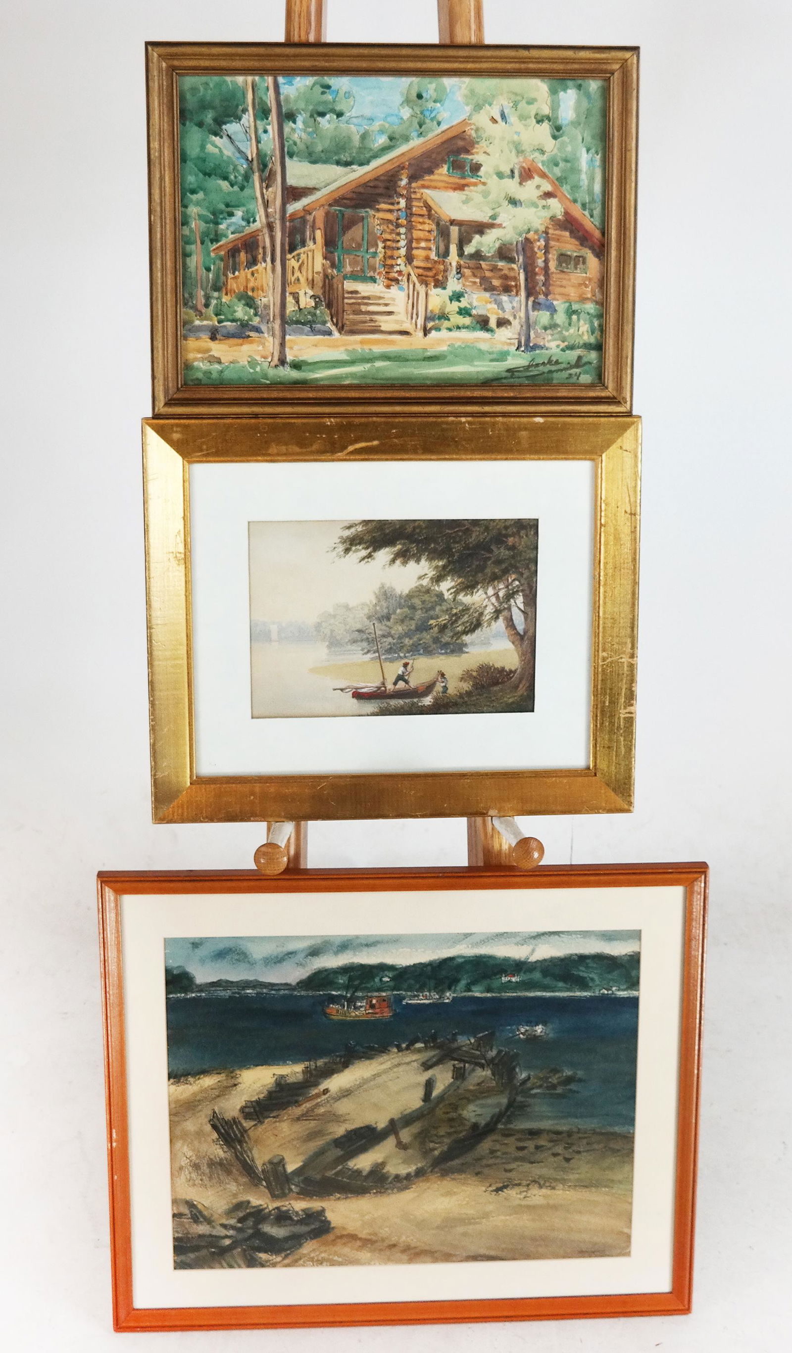 Three Framed Watercolors (1 of 13)