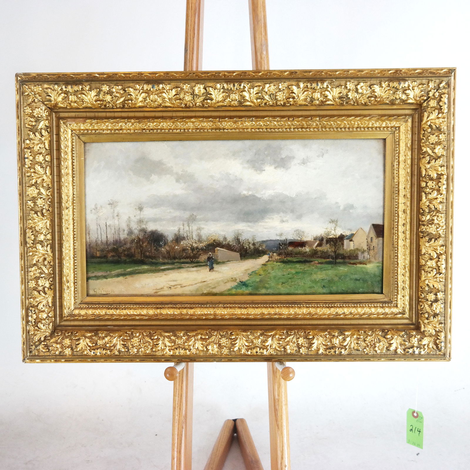 Leon Germain. PELOUSE: Landscape - Oil Painting (1 of 10)