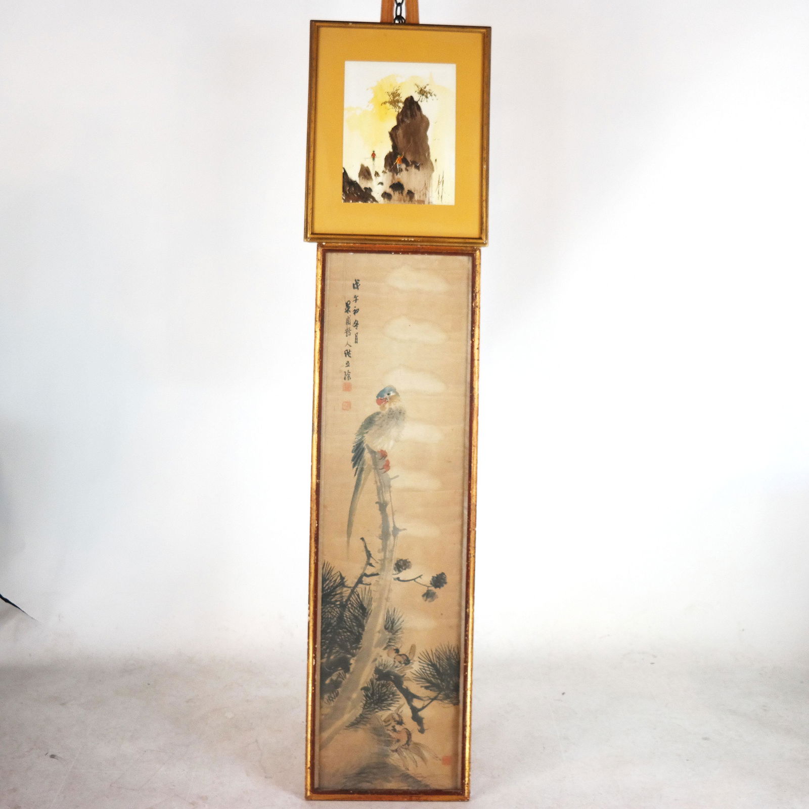 Two Asian Watercolor Paintings on Paper (1 of 13)