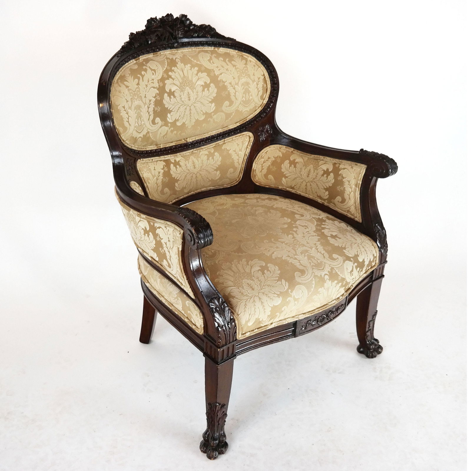 French Victorian-Style Arm Chair (1 of 9)