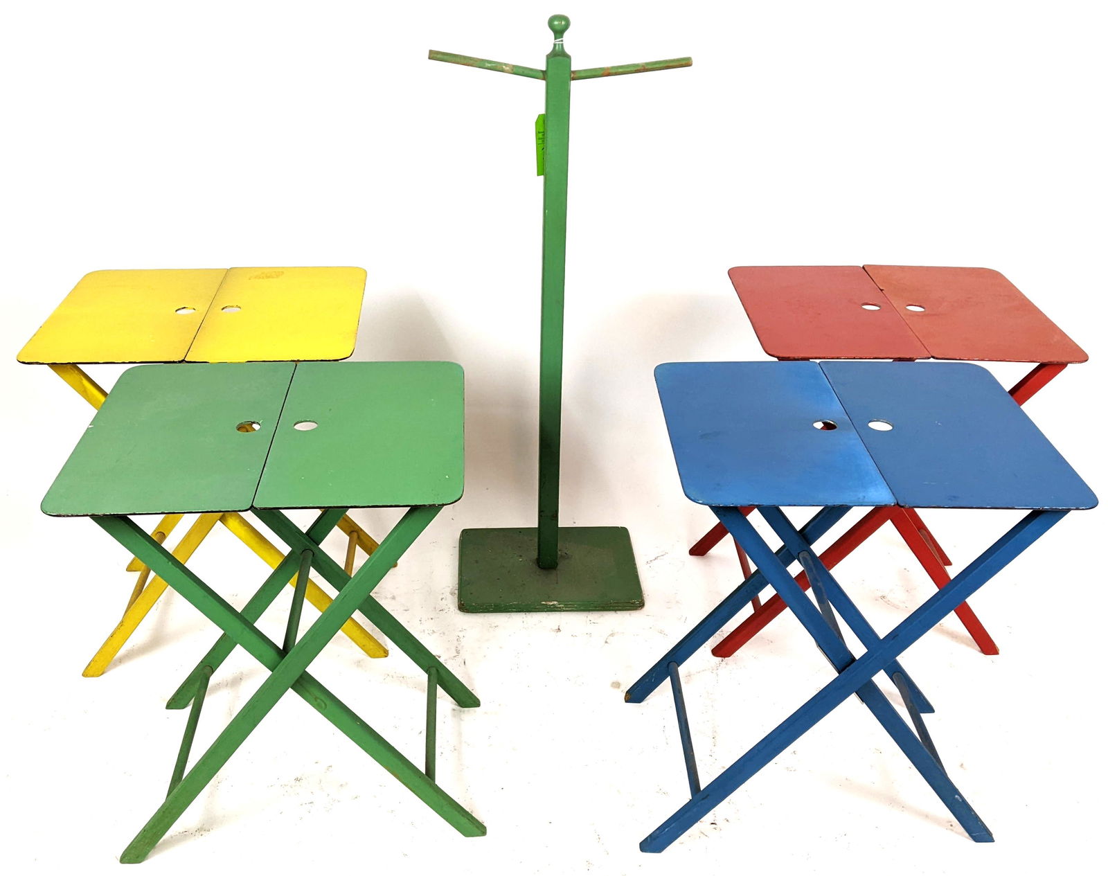 Vintage Colored Folding Serving Tables (1 of 7)