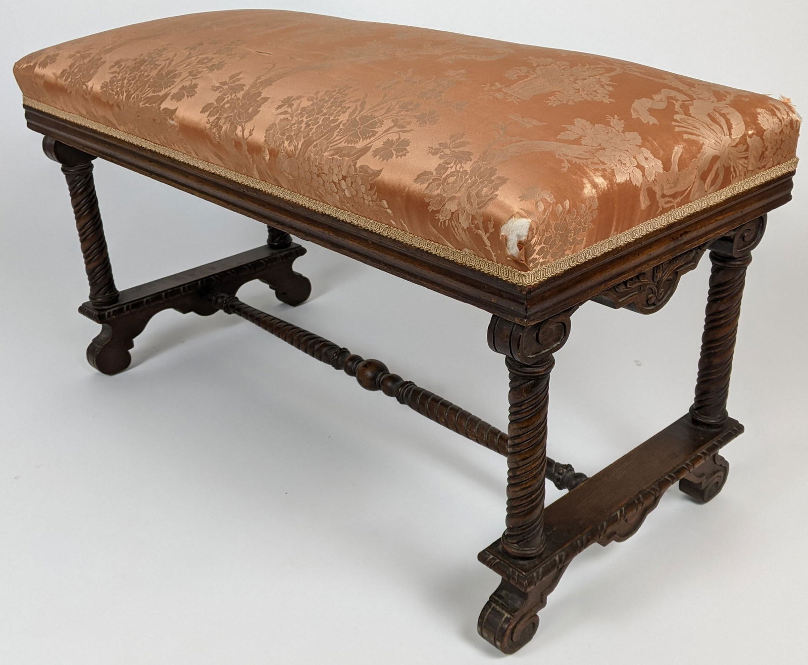 Mid-20th C. Walnut Window Bench (1 of 7)