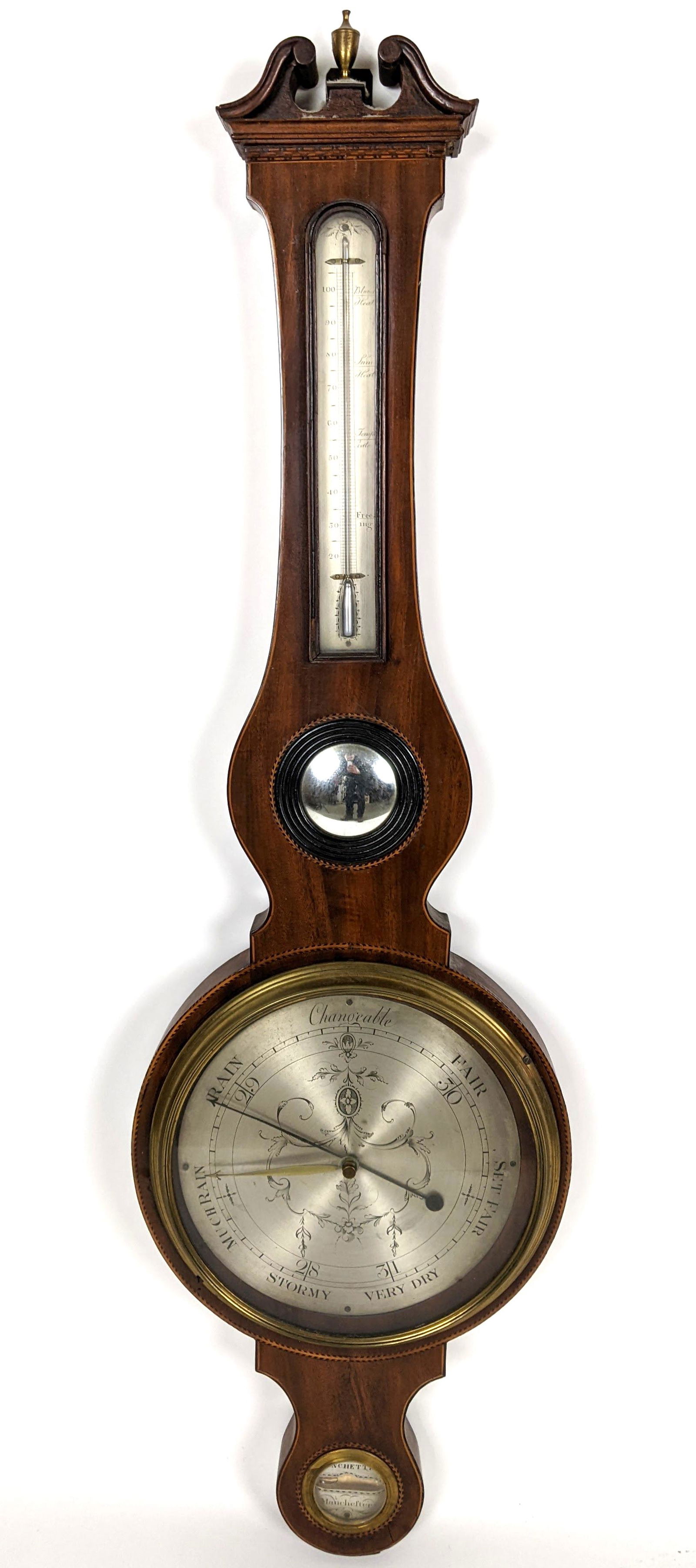 Manchester Mahogany Antique Barometer (1 of 11)