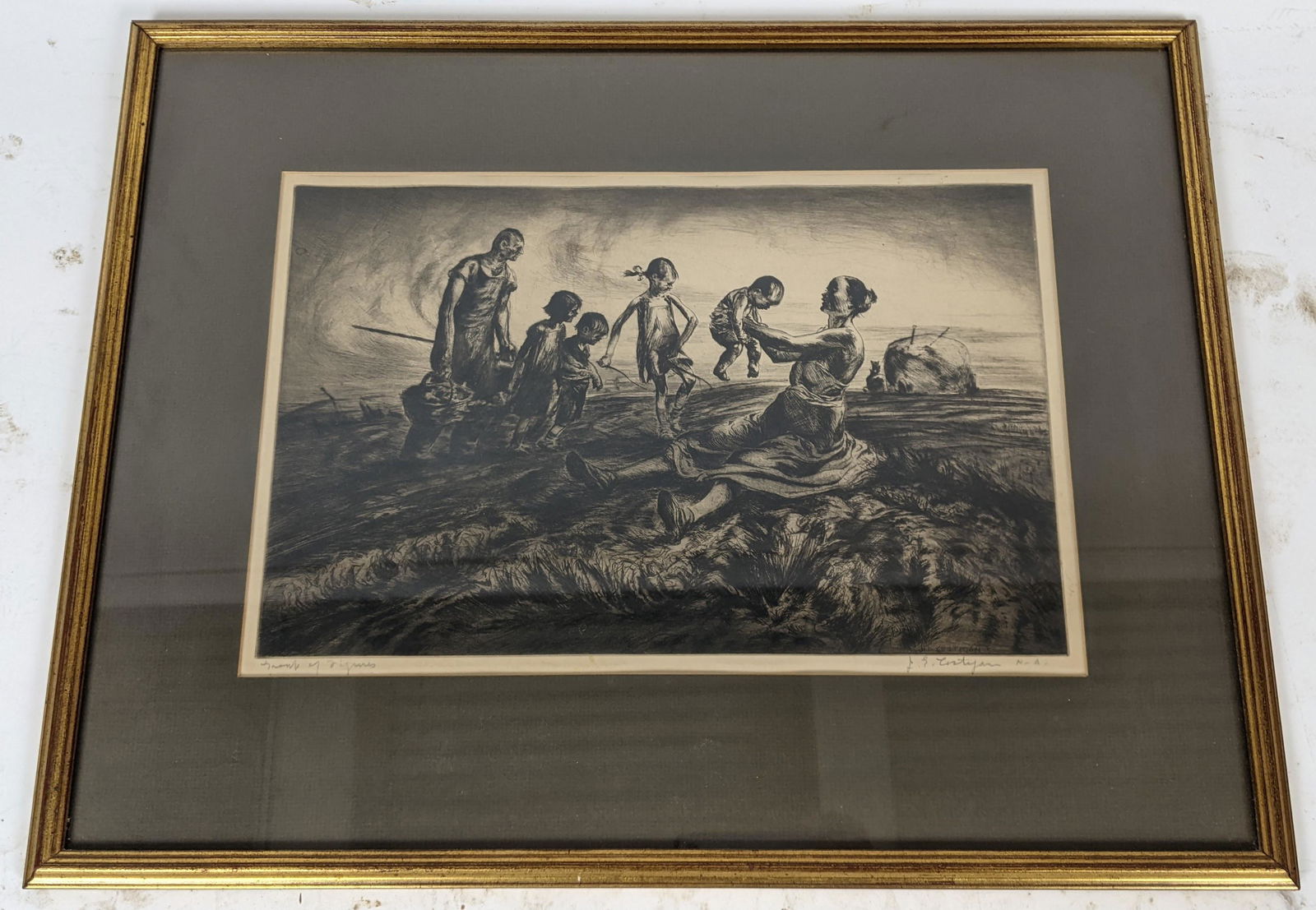 John COSTIGAN: Figures in a Field - Print (1 of 8)