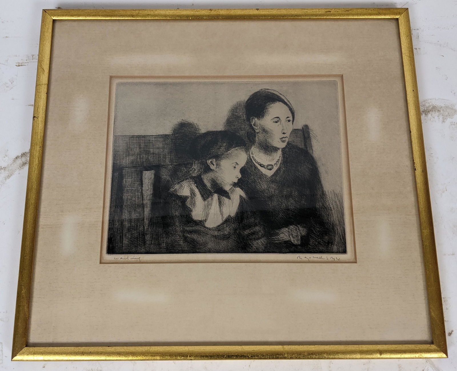 Raphael SOYER: Waiting" - Framed Print (1 of 11)