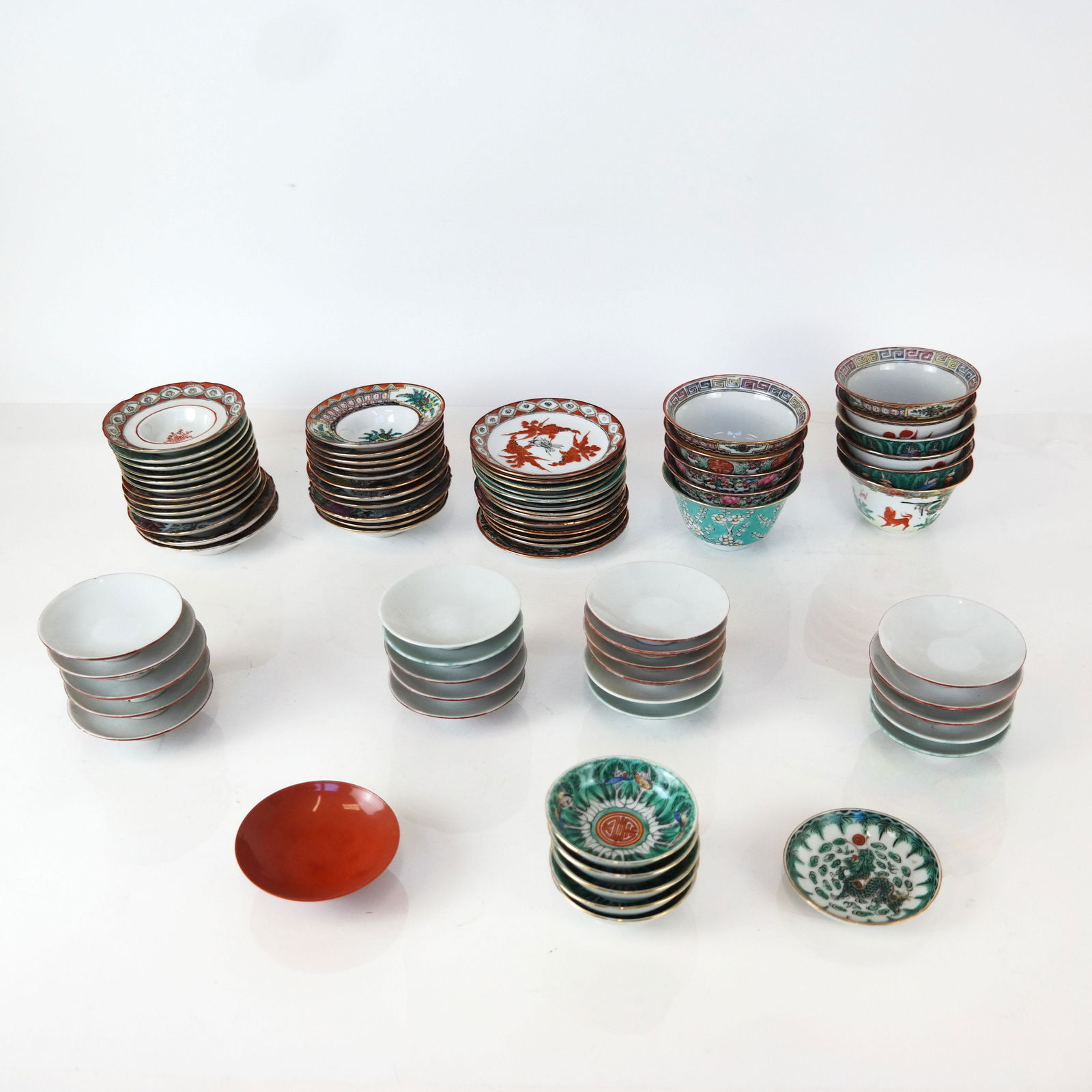 60+ Chinese Porcelain Cups, Saucers & Covers (1 of 14)
