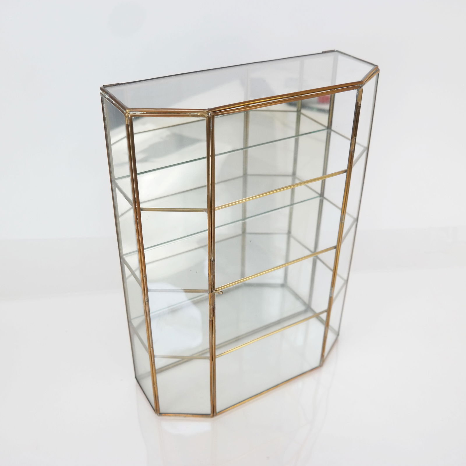 Gilt Metal Framed Table Top Vitrine (1 of 9)