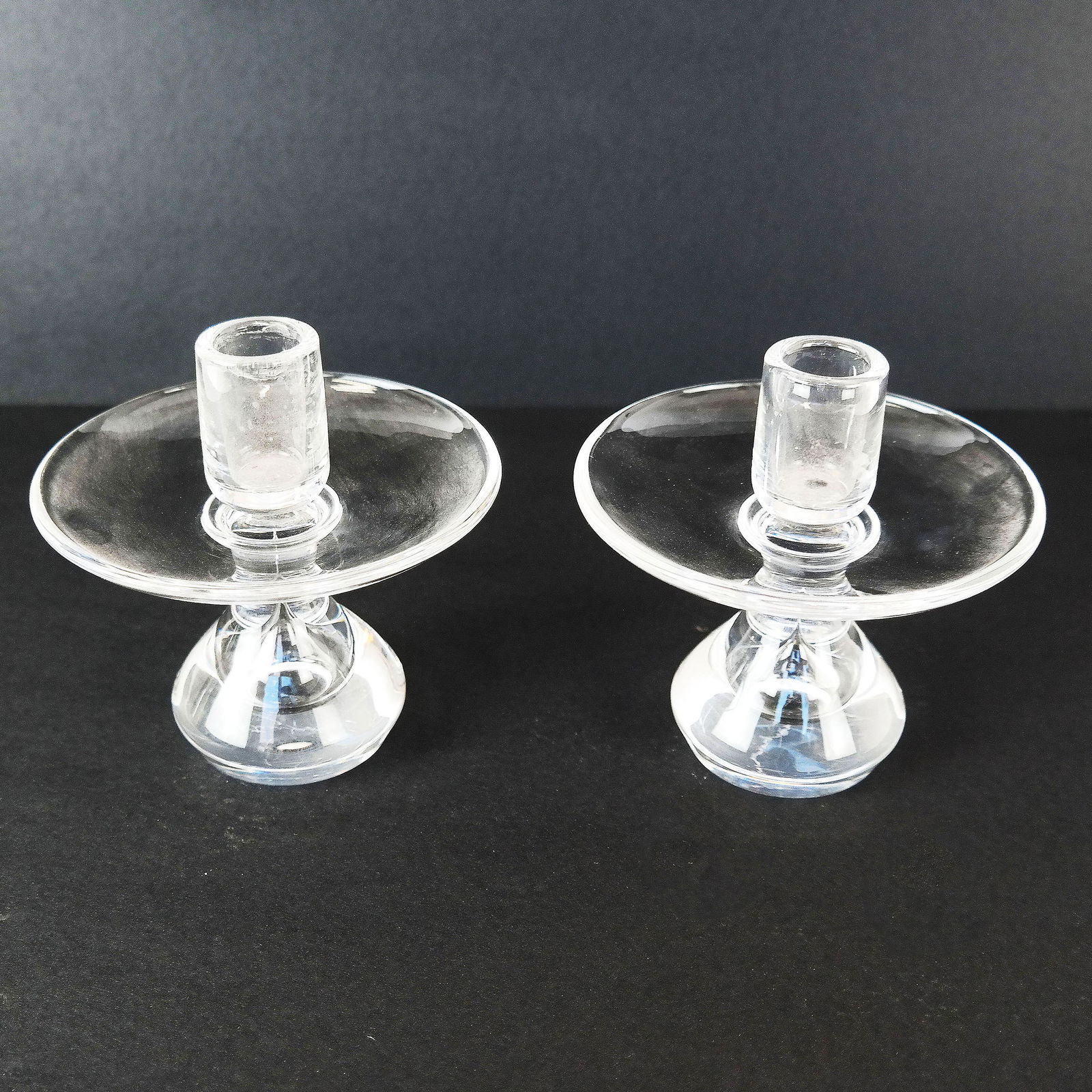 Pair Steuben Candlesticks (1 of 7)