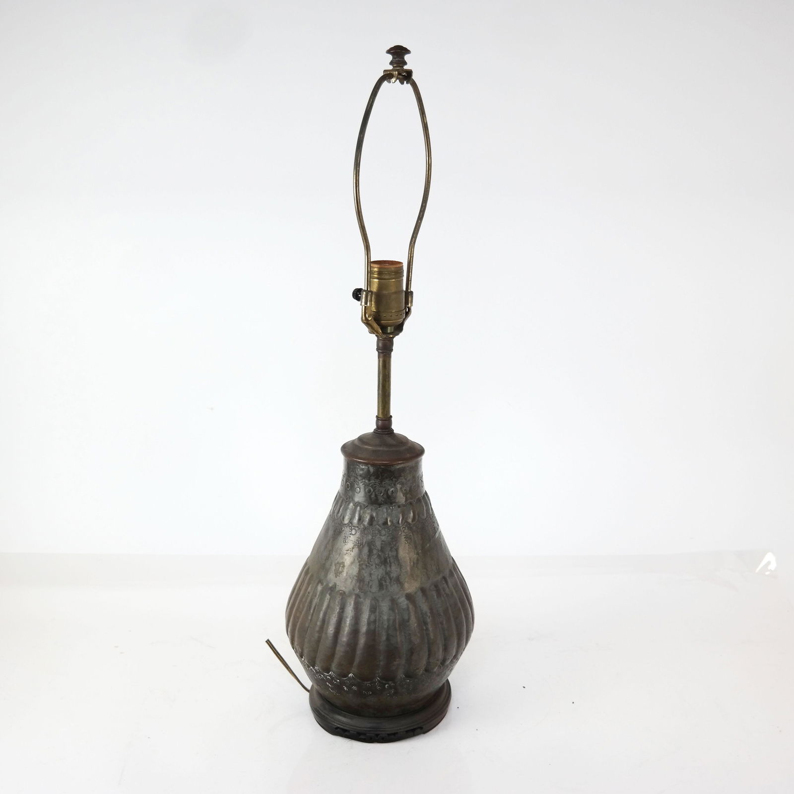 Antique Metal Vase Lamp (1 of 6)