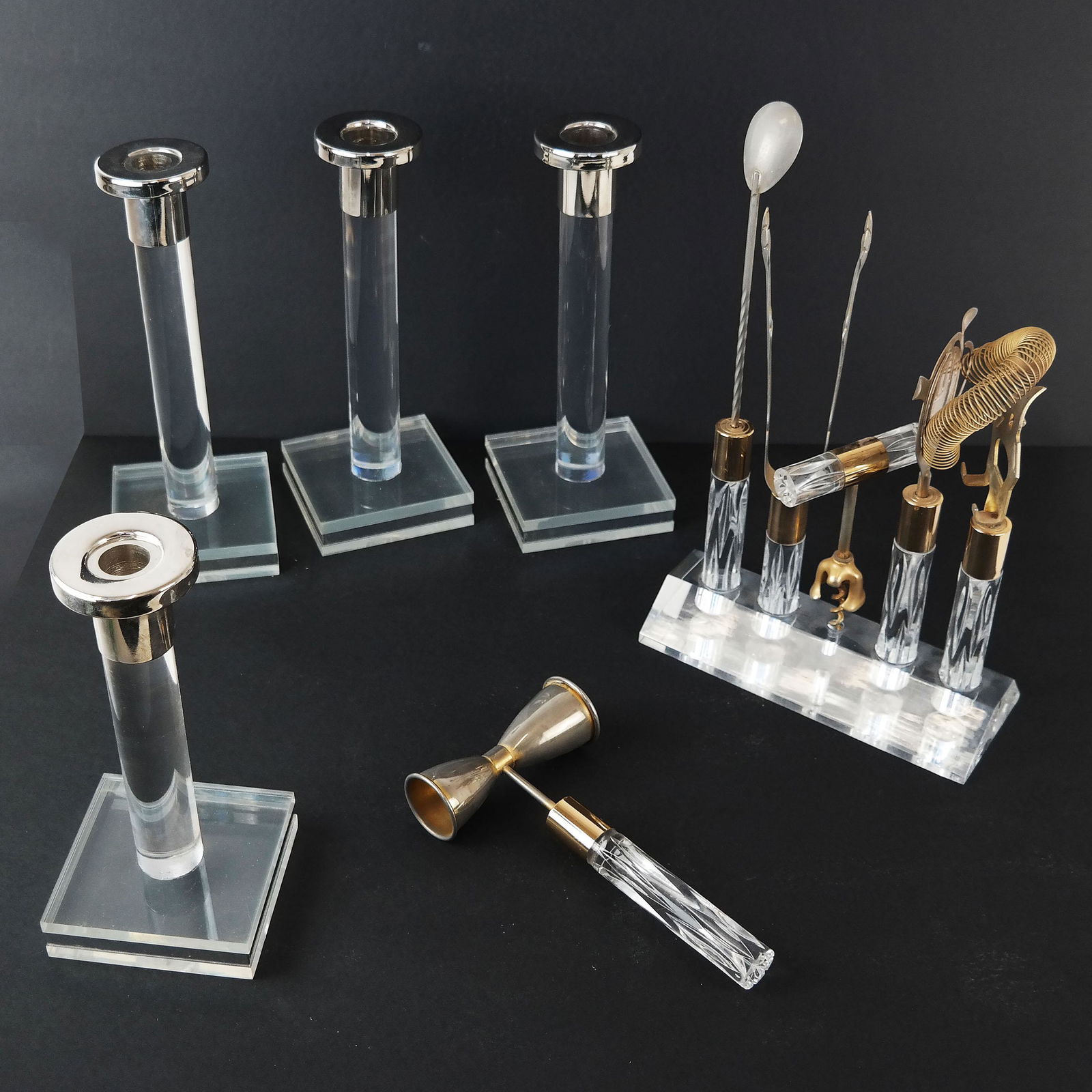 Bar Set and Candlesticks (1 of 8)