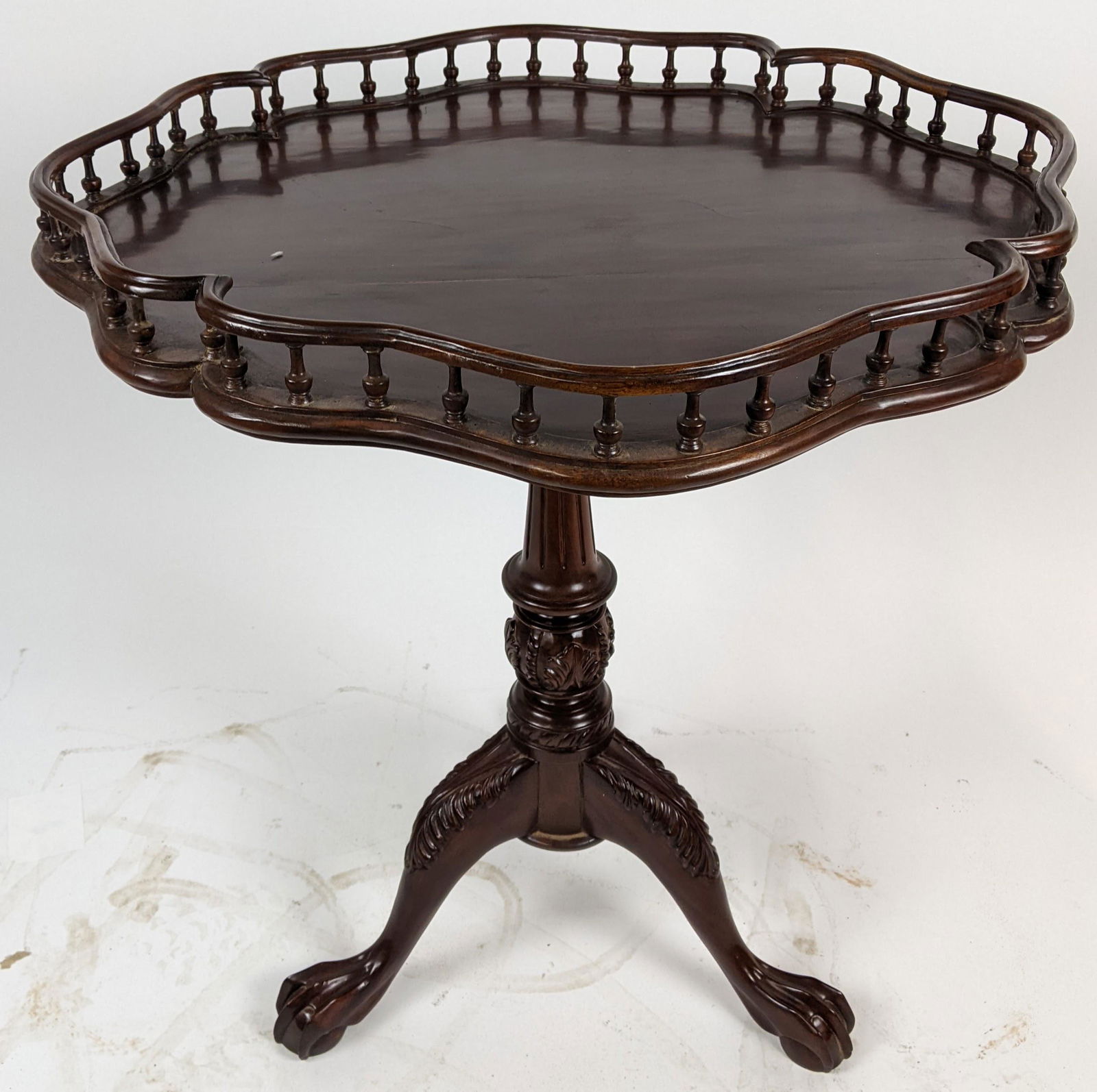 Chippendale-Style Tilt Top Gallery Table (1 of 6)