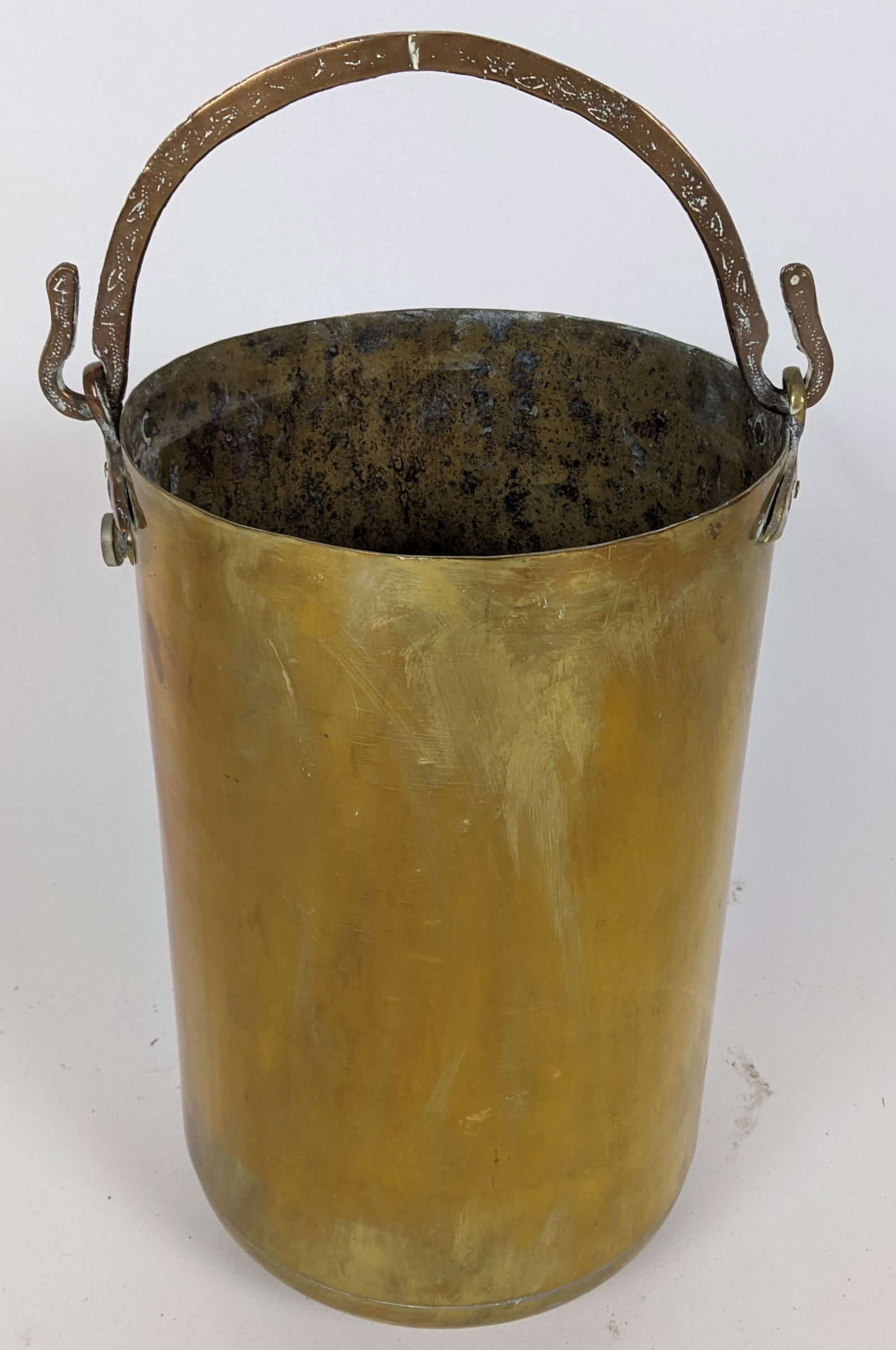 Antique English Brass Bucket (1 of 9)