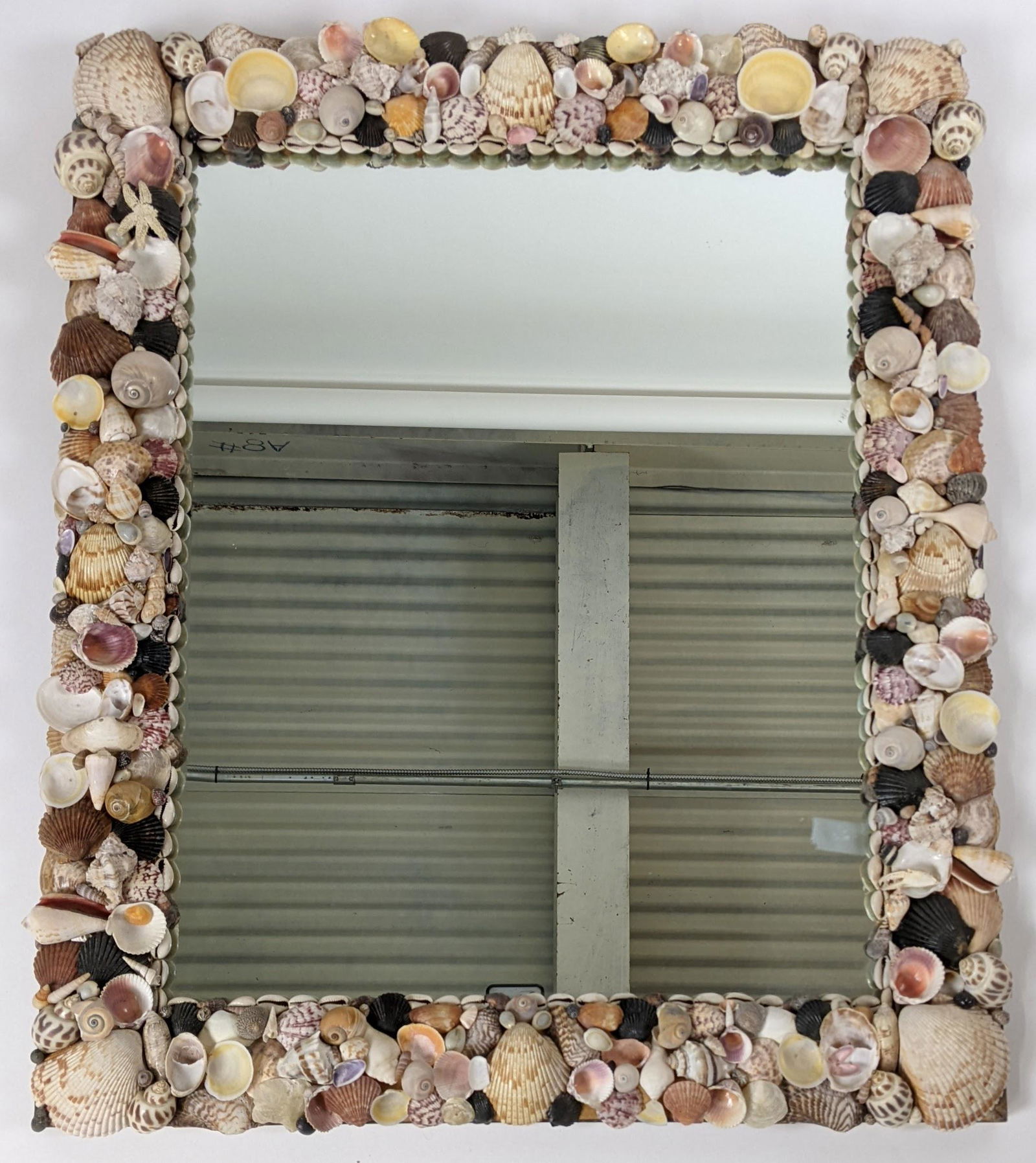 Late 20th C. Seashell Mirror (1 of 7)