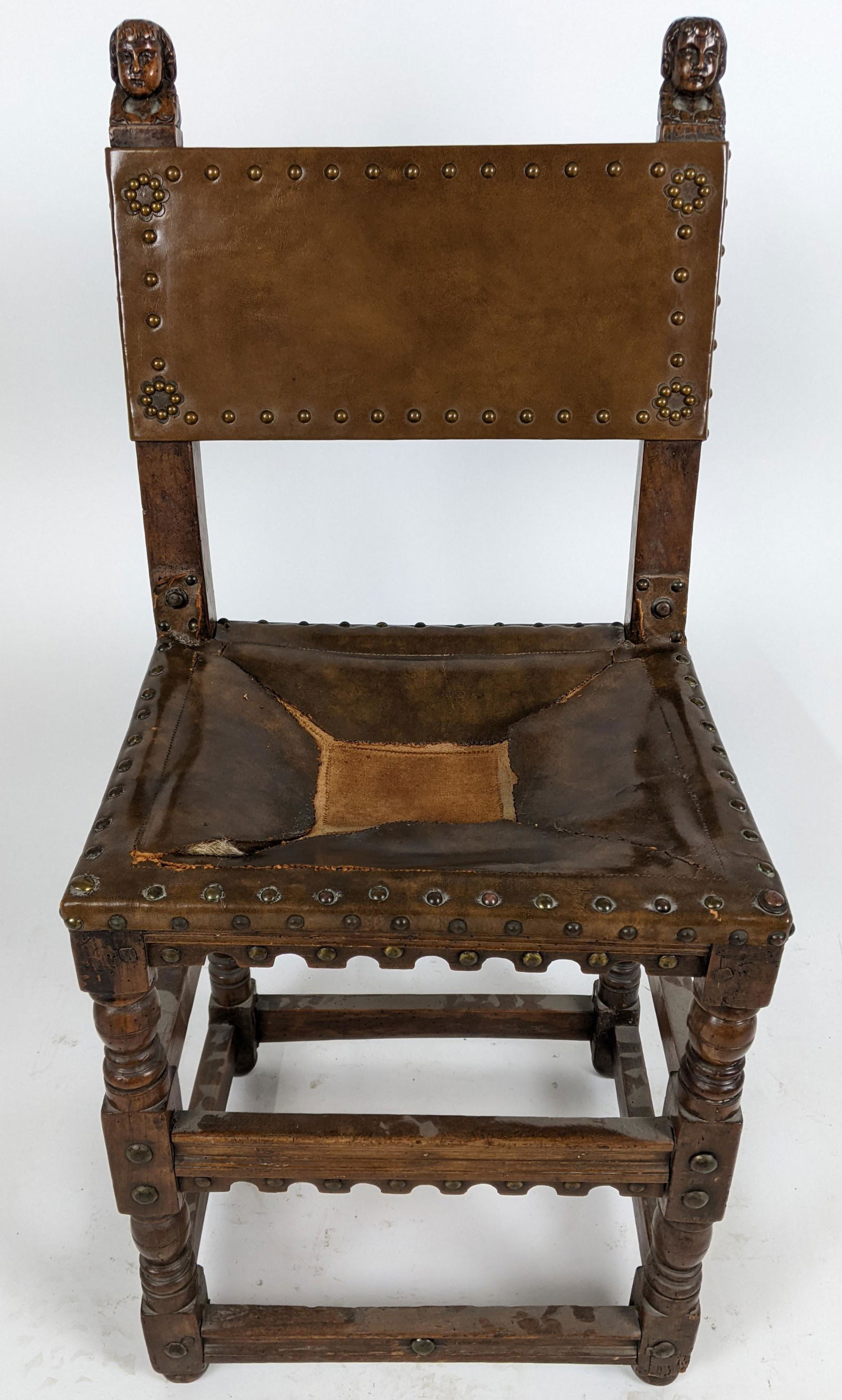Early 19th C. Italian Walnut Side Chair (1 of 8)