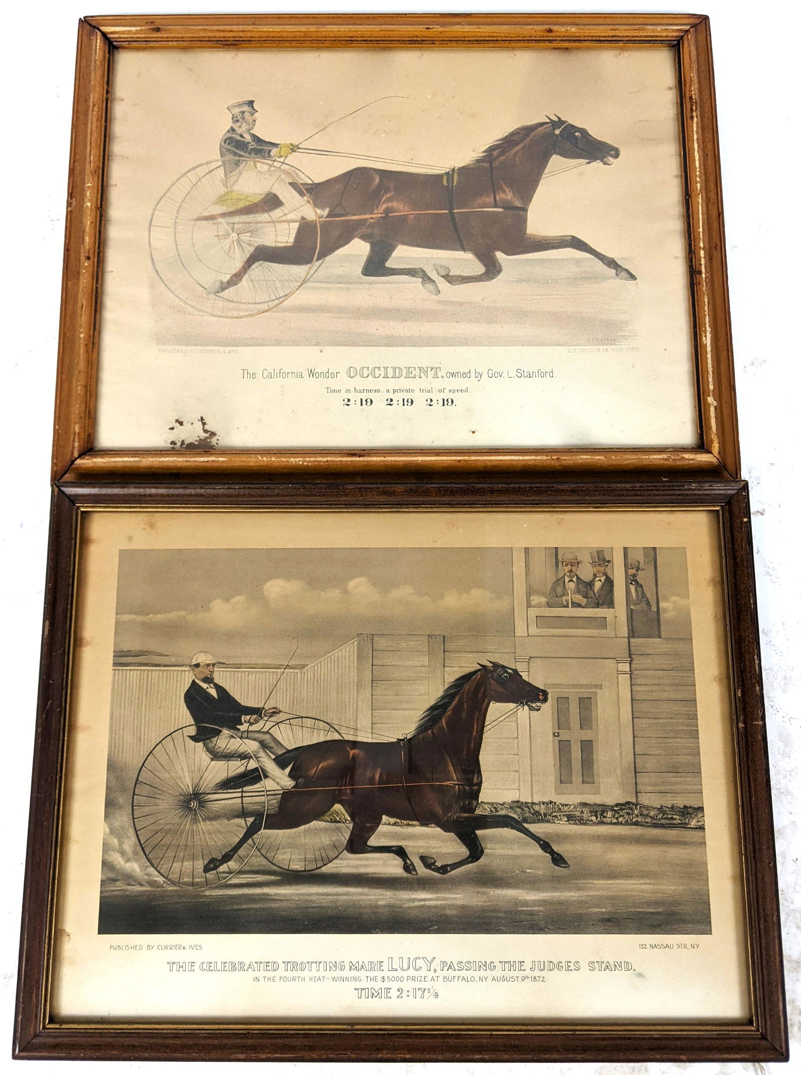 Two Currier & Ives Harness Racing Prints (1 of 9)