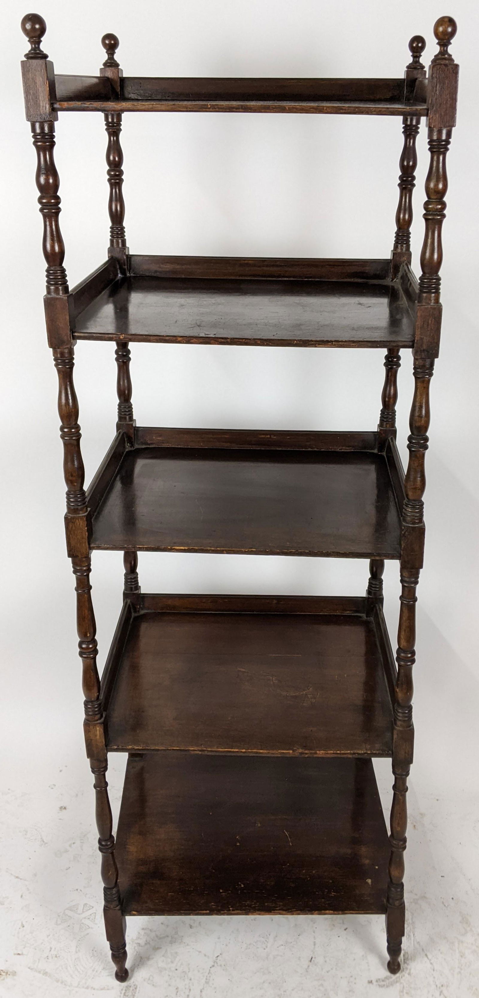 English Mahogany 5-Tier Etagere (1 of 8)