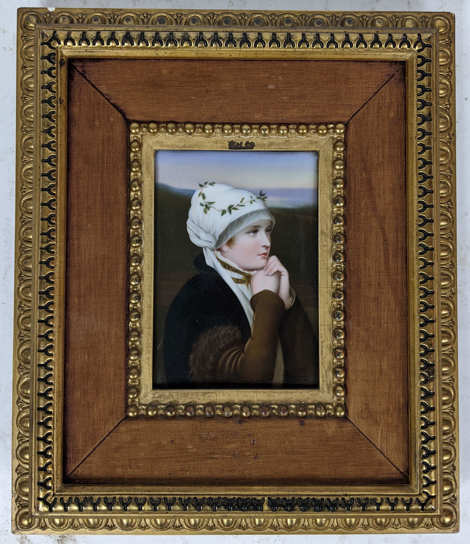 19th C. German Porcelain Framed Plaque (1 of 10)