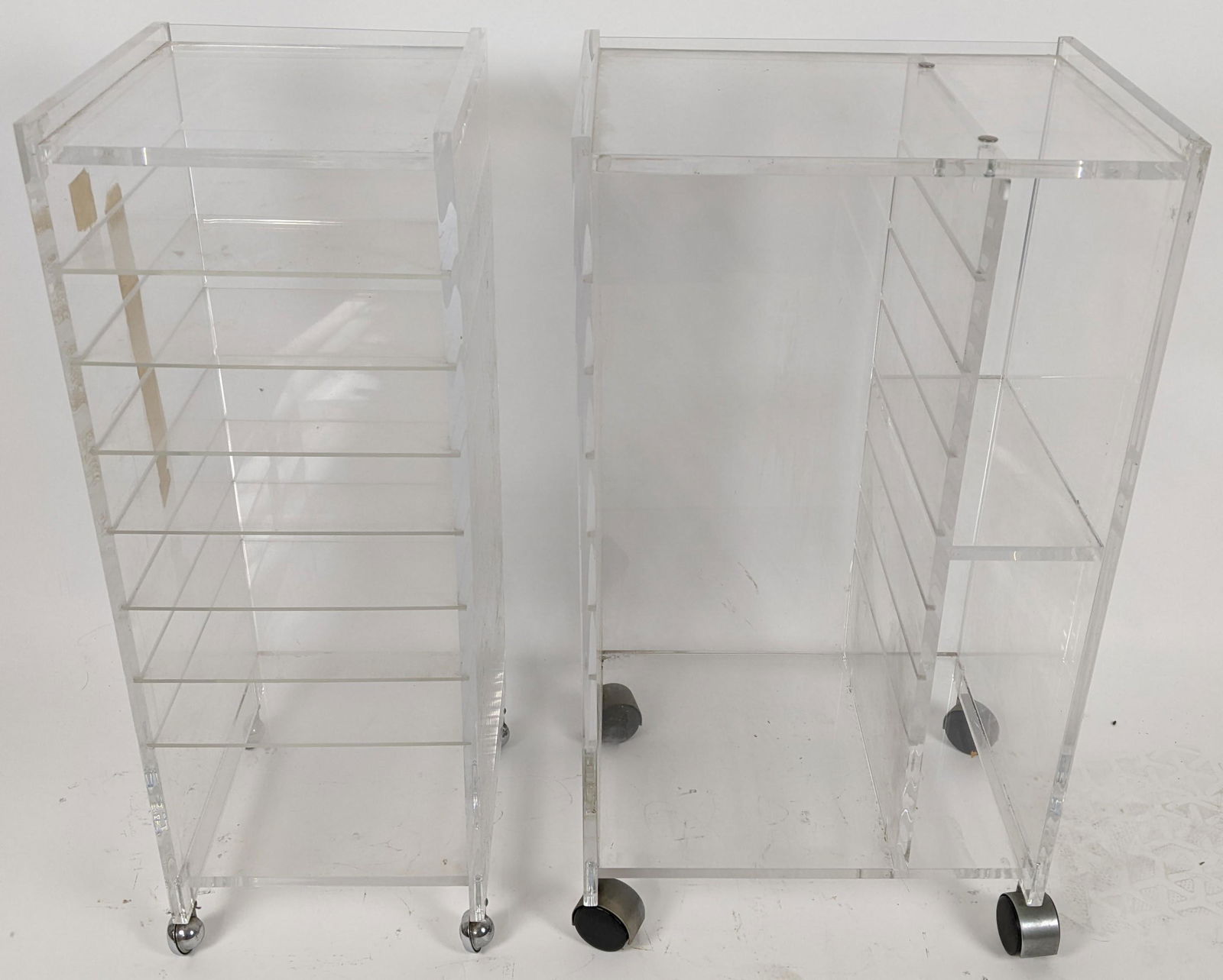Two Contemporary Lucite Rolling Stands (1 of 10)