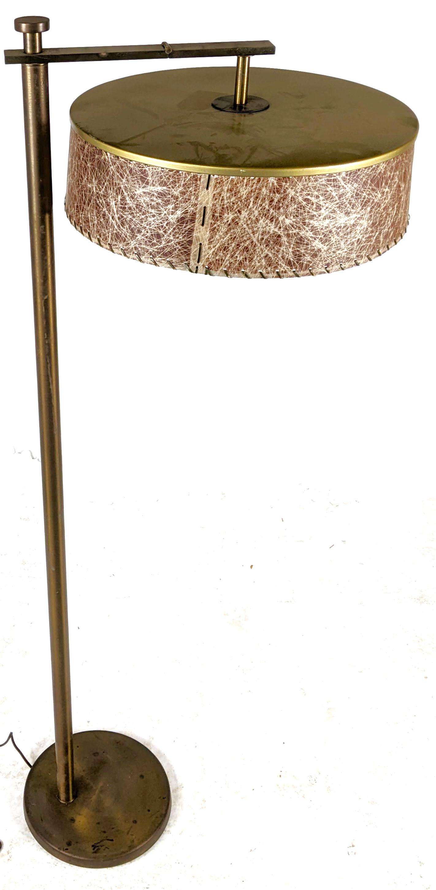 Mid-Century Modern Brass Floor Lamp (1 of 11)