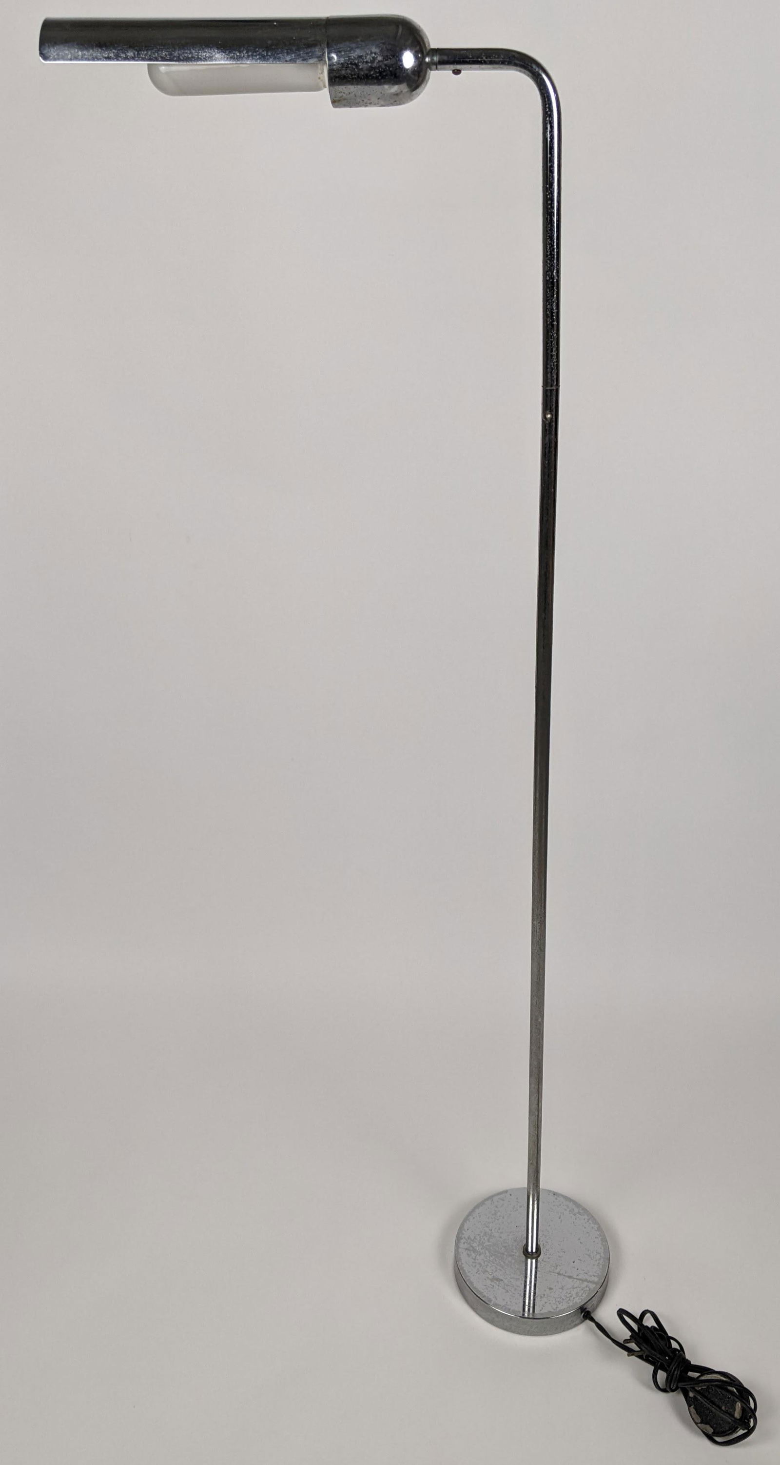 Modern Chrome Reading Floor Lamp (1 of 7)
