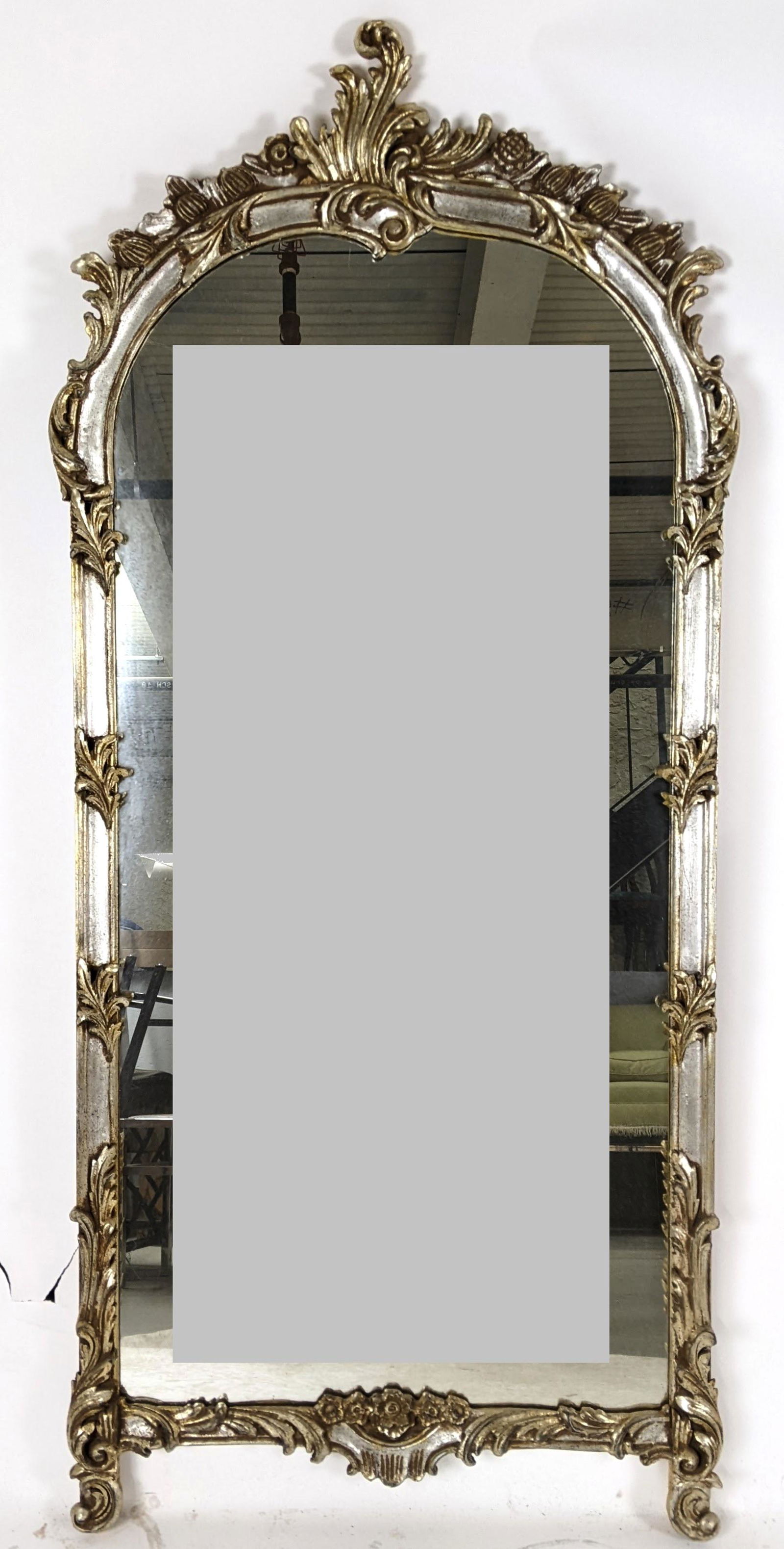 Carved Silver Gilt Mirror (1 of 13)