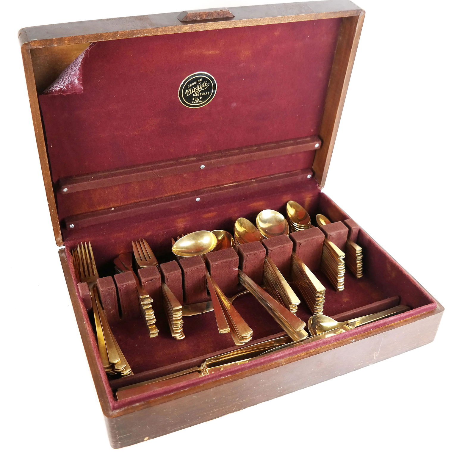 98-Piece Gilt Dirilyte Flatware Set (1 of 8)