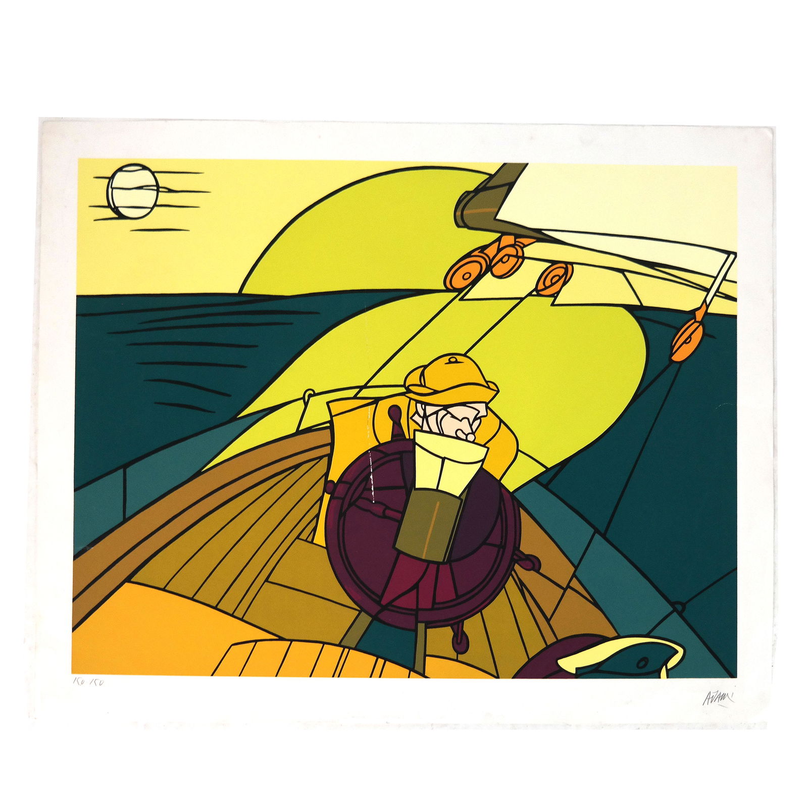 Valerio ADAMI: "Il Marinaio" - Lithograph (1 of 8)