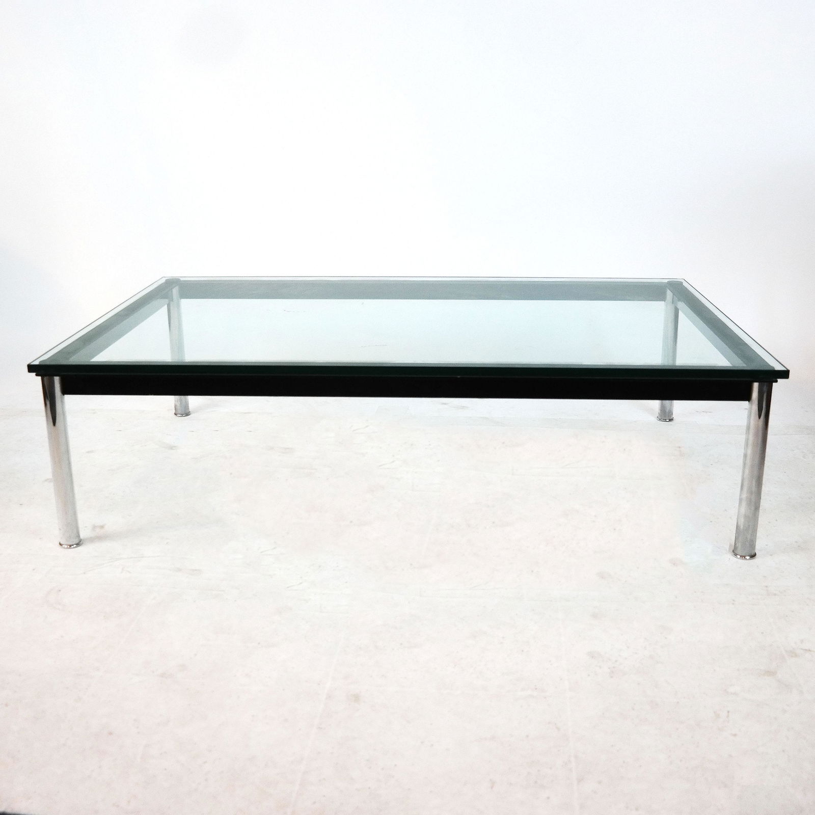 Modern Two-Tone Glass Top Coffee Table (1 of 6)