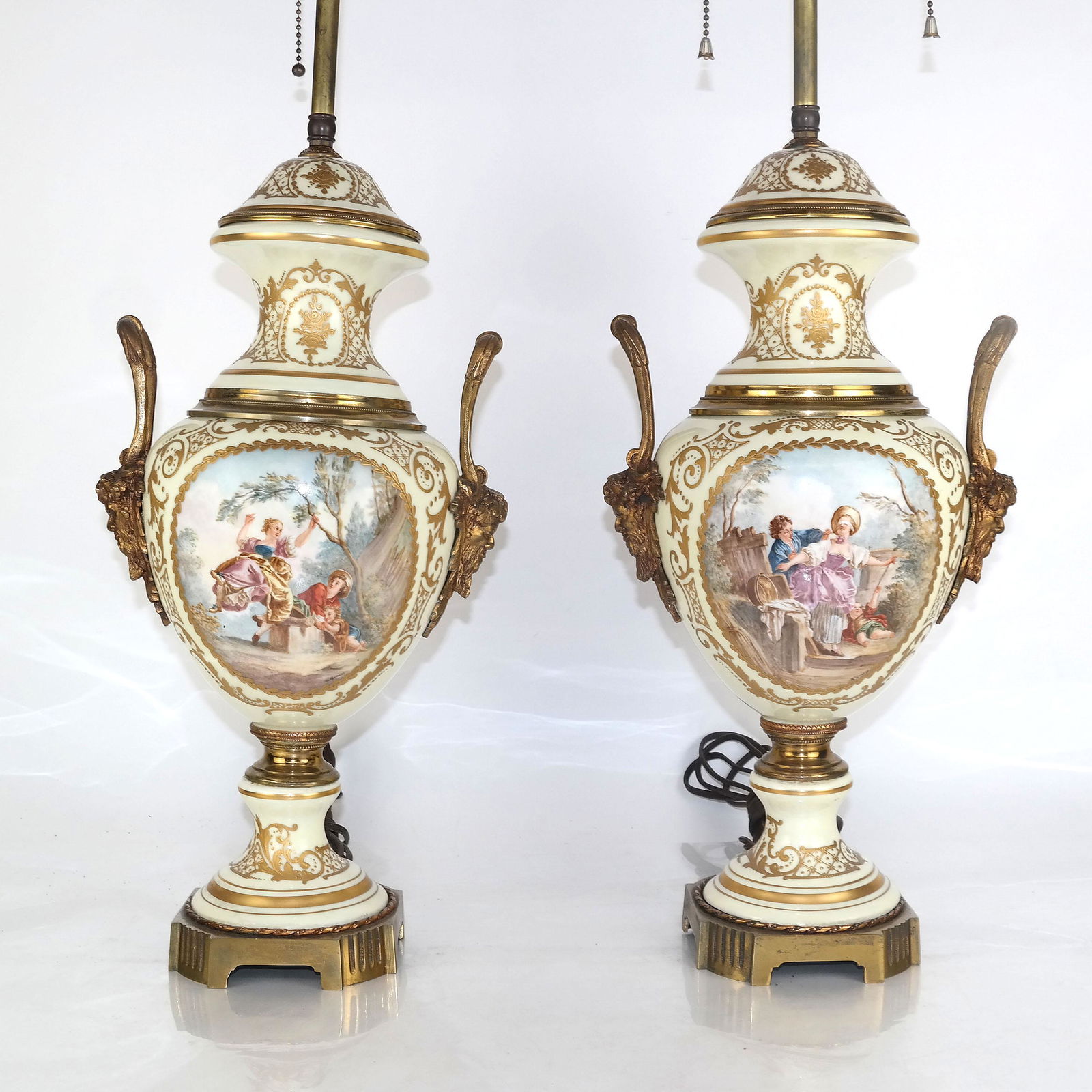 Pair of Sevres Style Lamp (1 of 16)