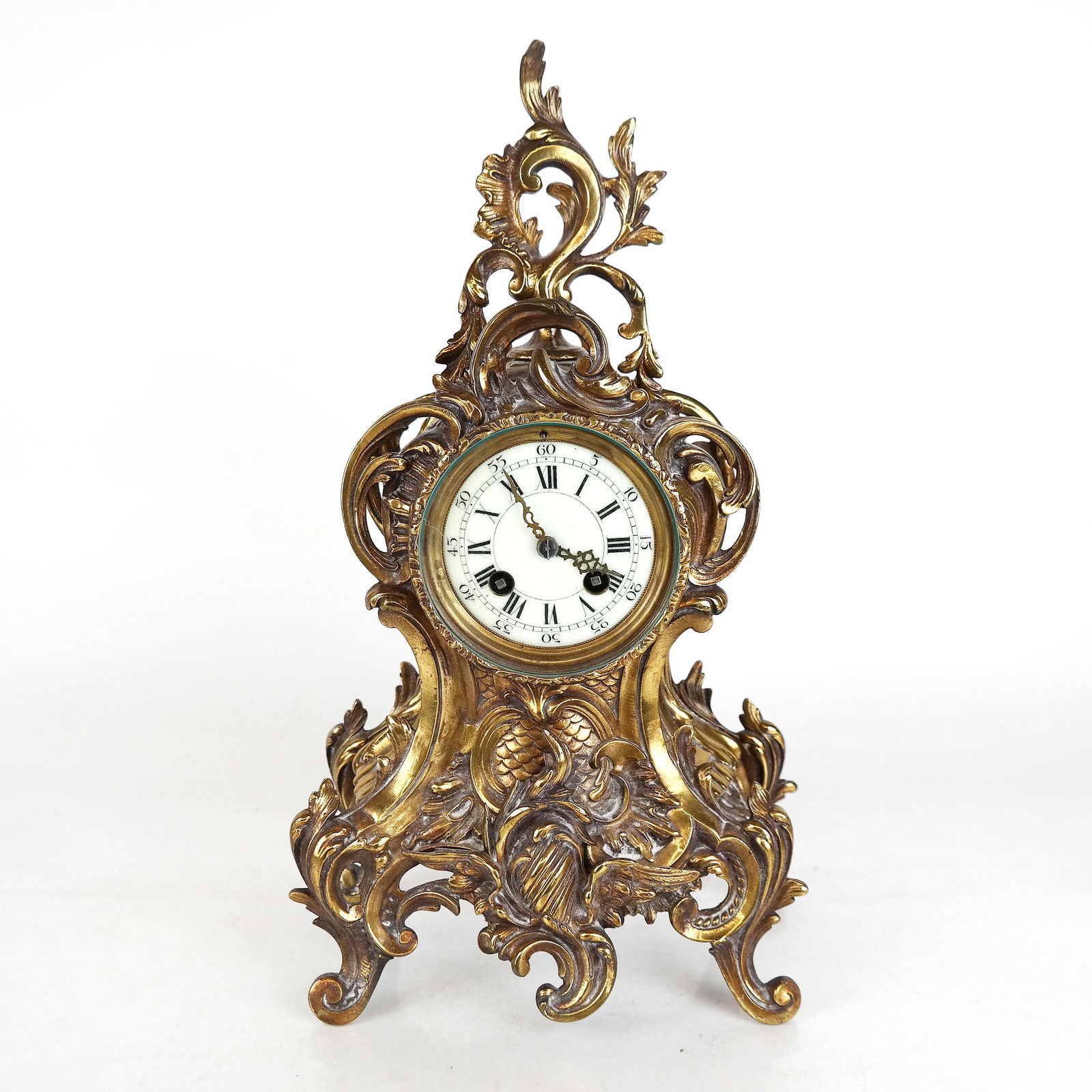 Vintage Reproduction Louis XV Mantel Clock (1 of 9)