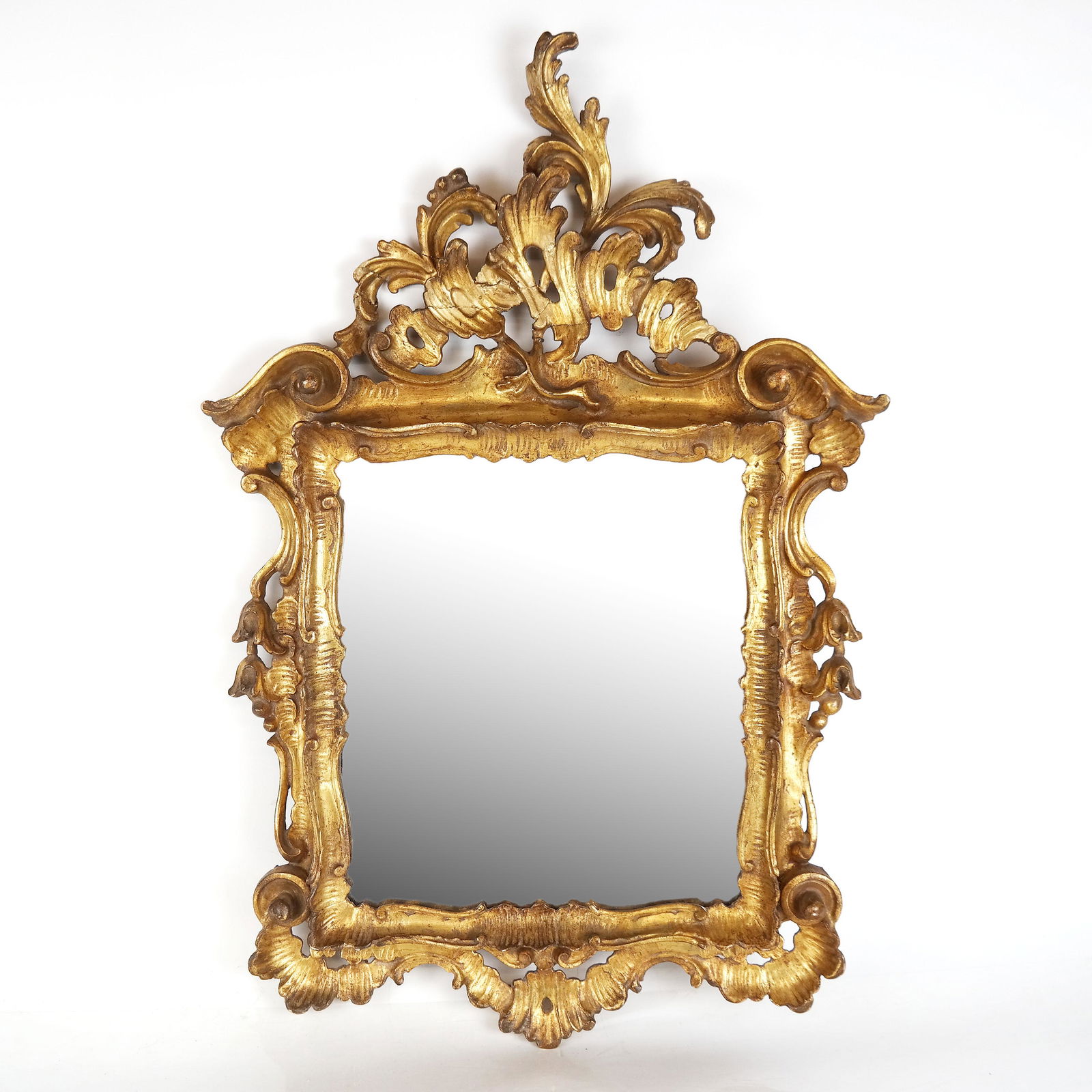 19th C. Italian Rococo-Style Gilt Wood Mirror (1 of 11)