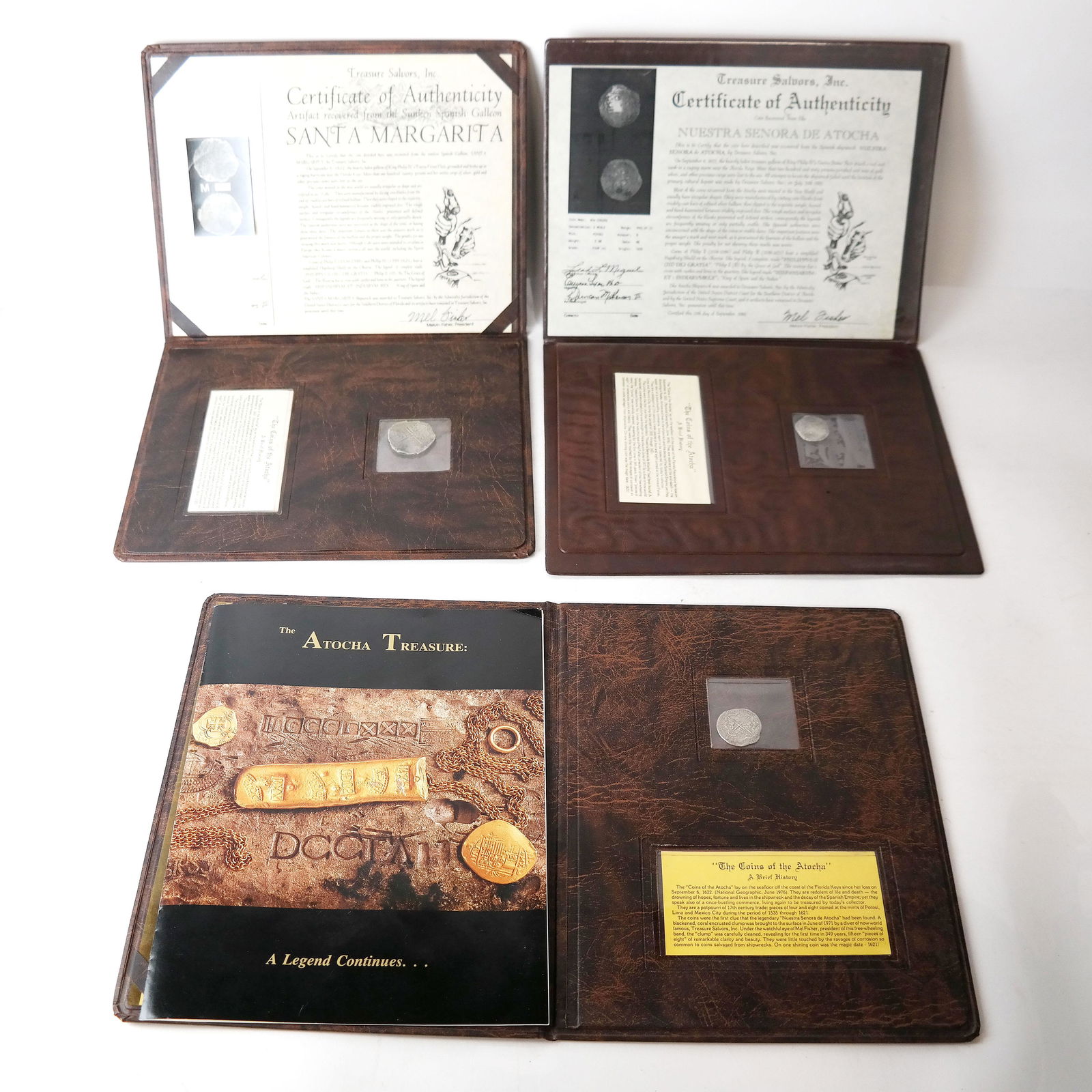Three Mel Fisher's Atocha Treasure Coins (1 of 19)