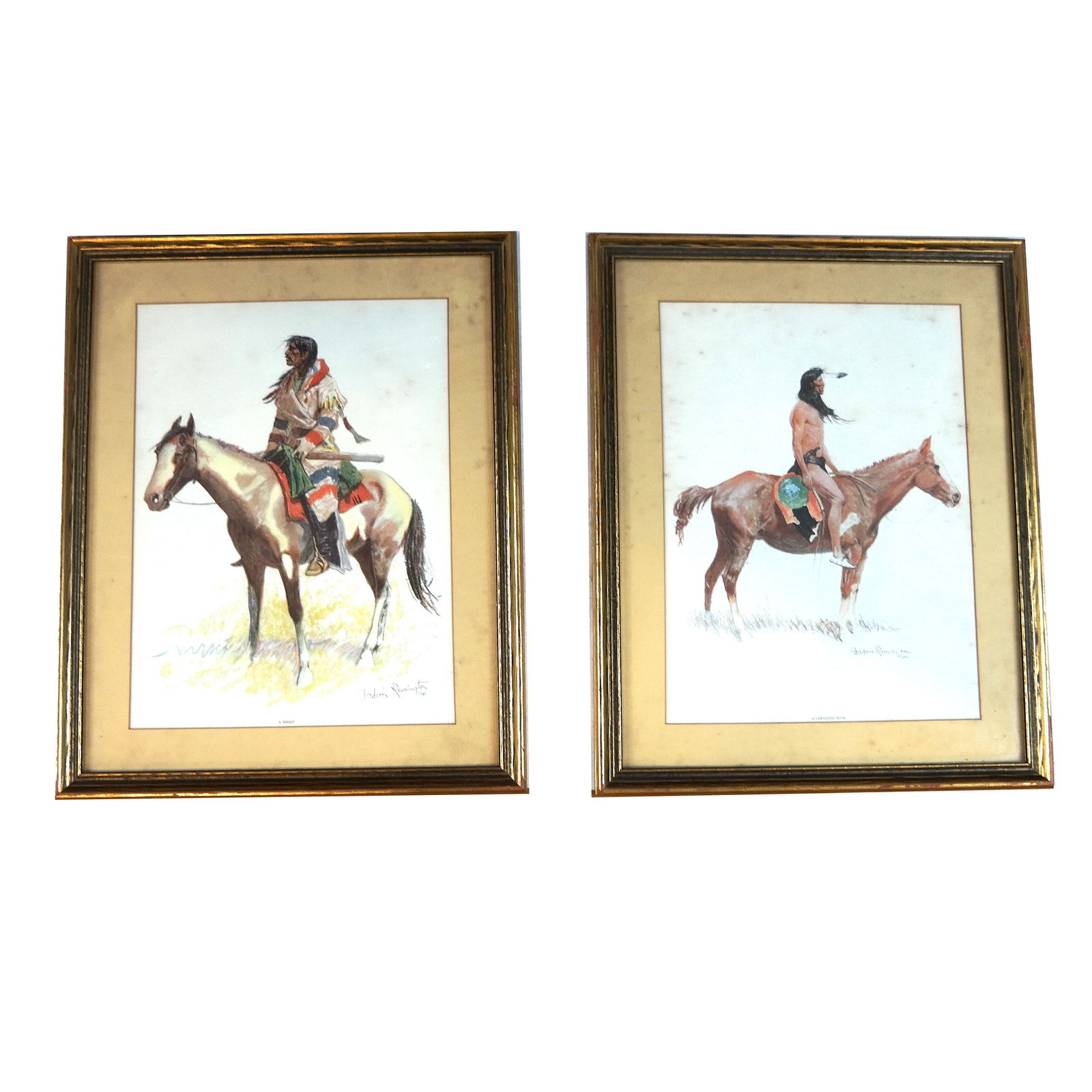Pair Vintage Frederic Remington Prints (1 of 6)