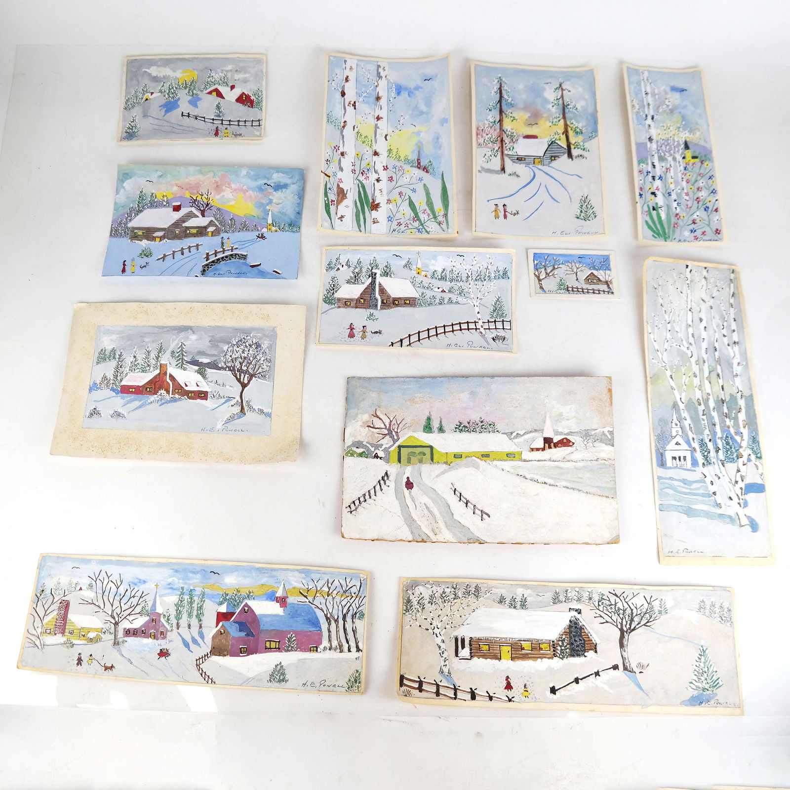 H. Eli POWELL: Snow Scenes - Paintings (1 of 16)