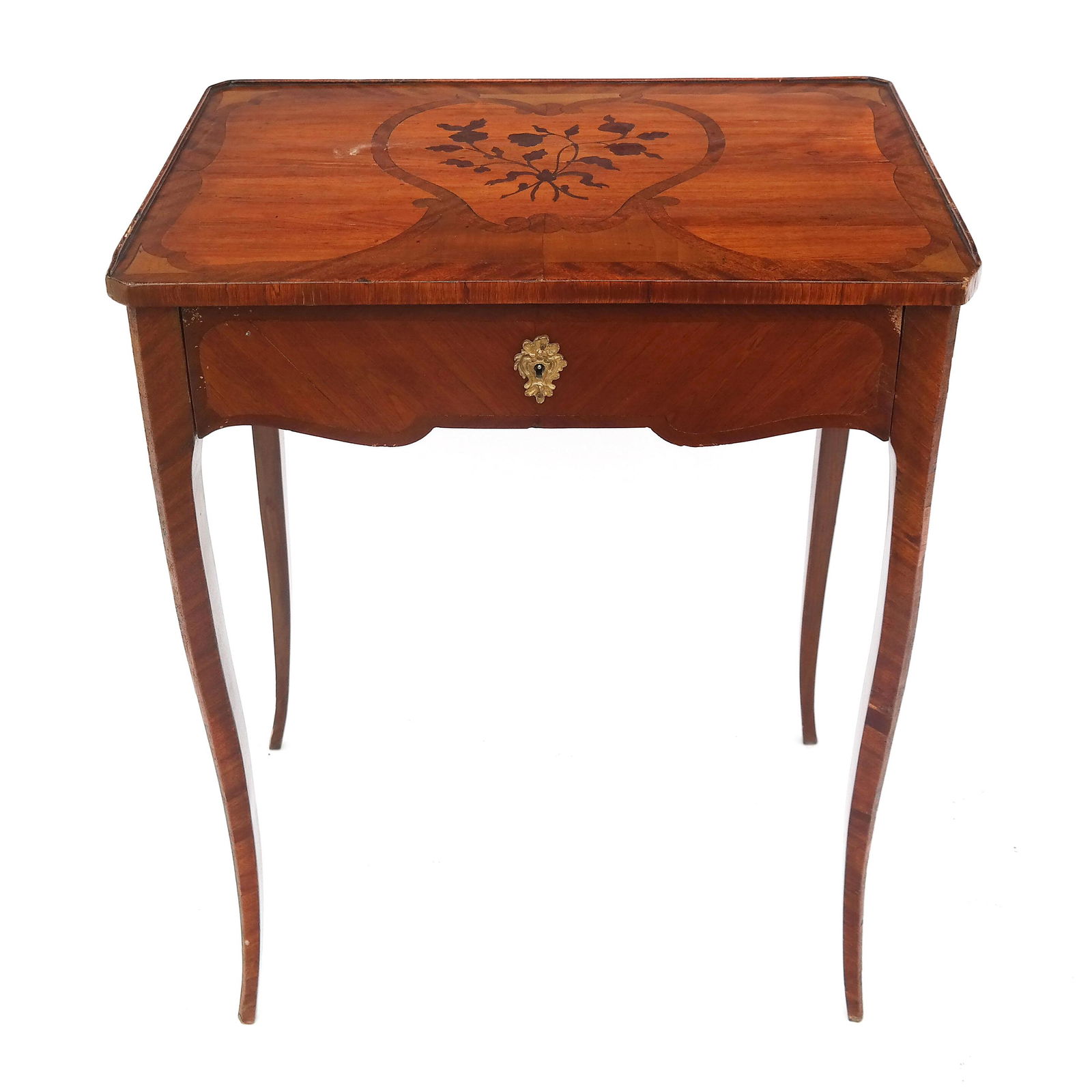 Mahogany Single-Drawer Side Table (1 of 9)