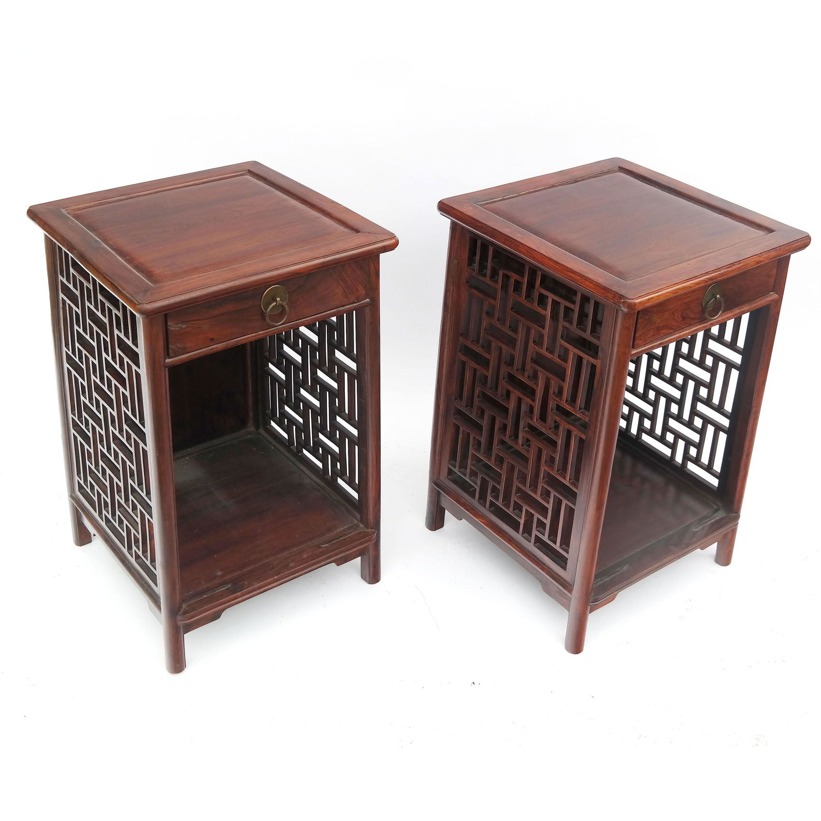 Pair of Asian-Style End Tables (1 of 14)