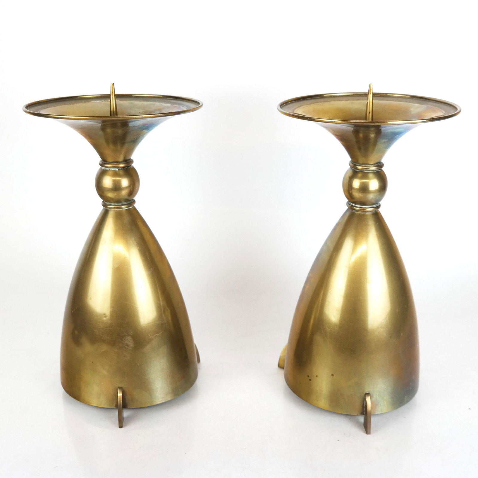 Pair of Modern Brass Pricket Sticks (1 of 6)